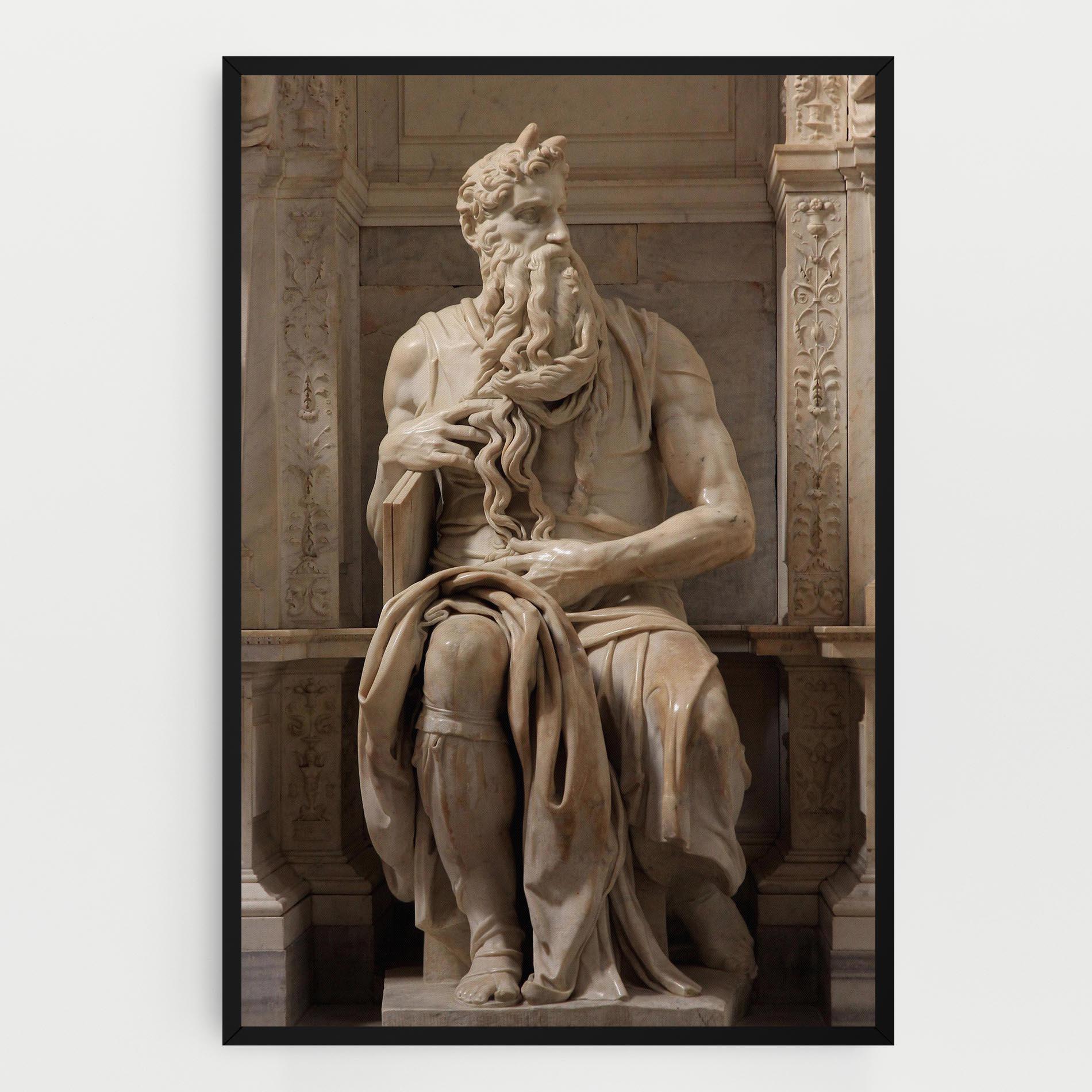 Tablou Canvas Statue Moses mockup 0