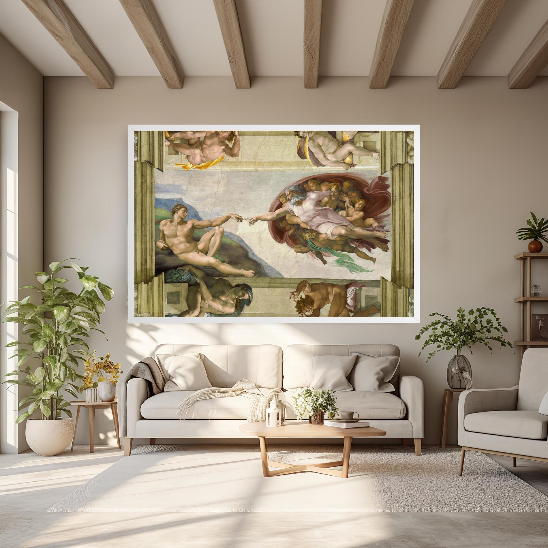 Tablou Canvas Creacion De Adam mockup 6