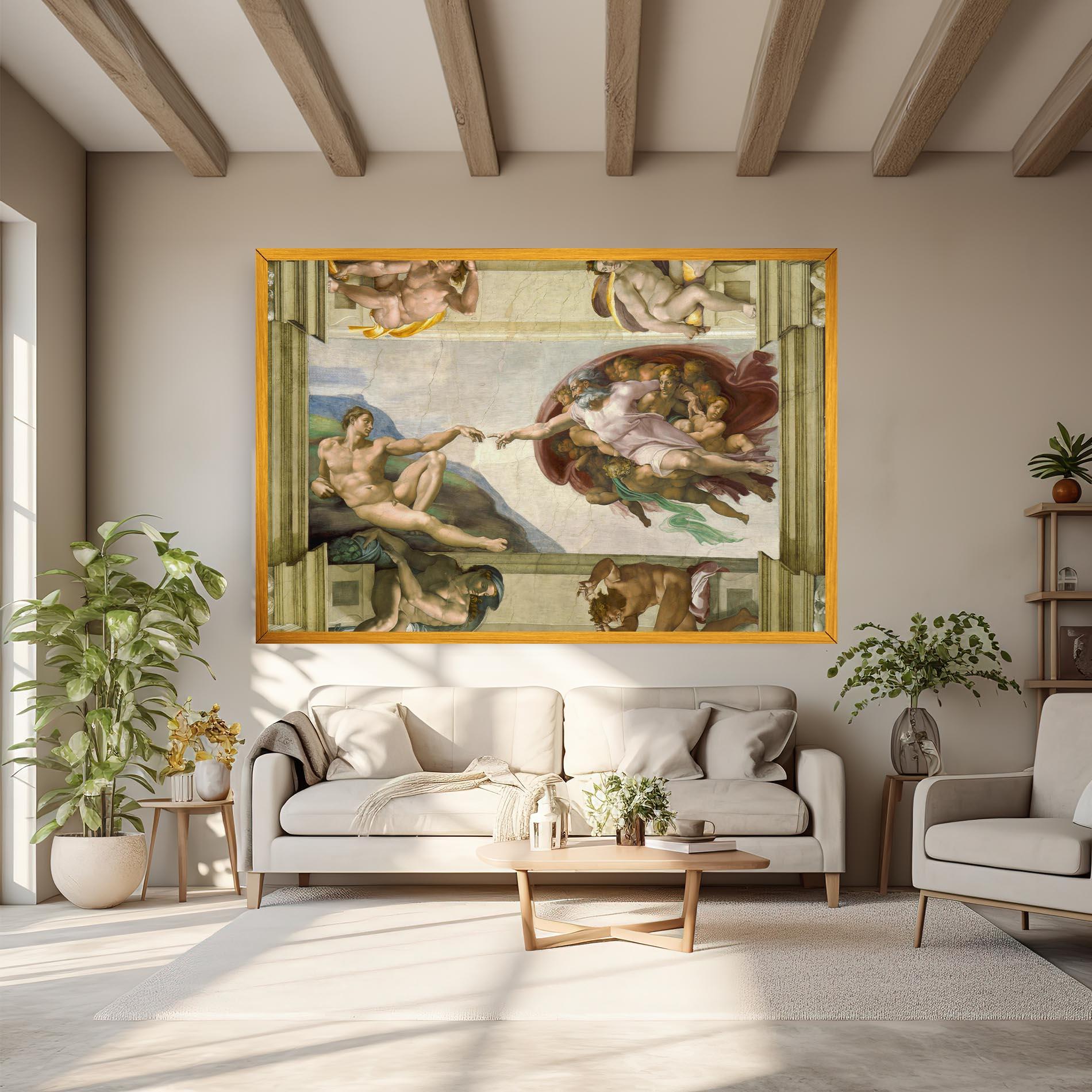 Tablou Canvas Creacion De Adam mockup 6