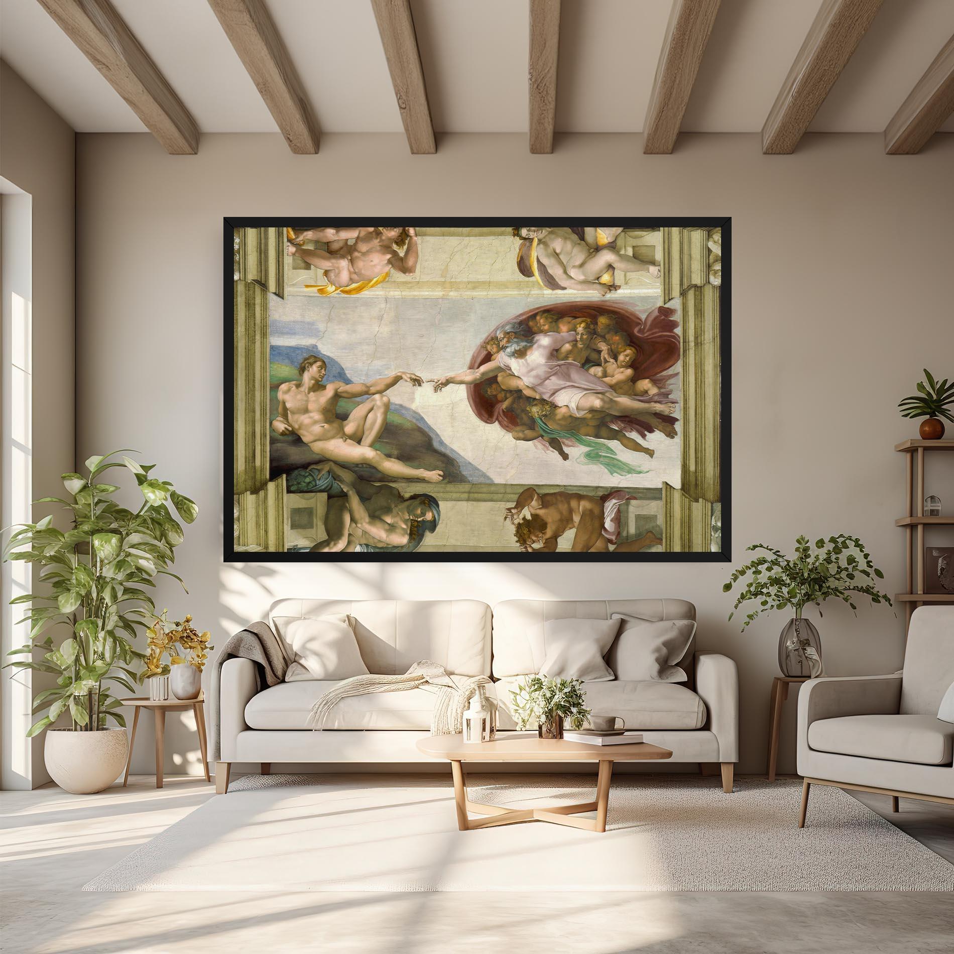 Tablou Canvas Creacion De Adam mockup 6