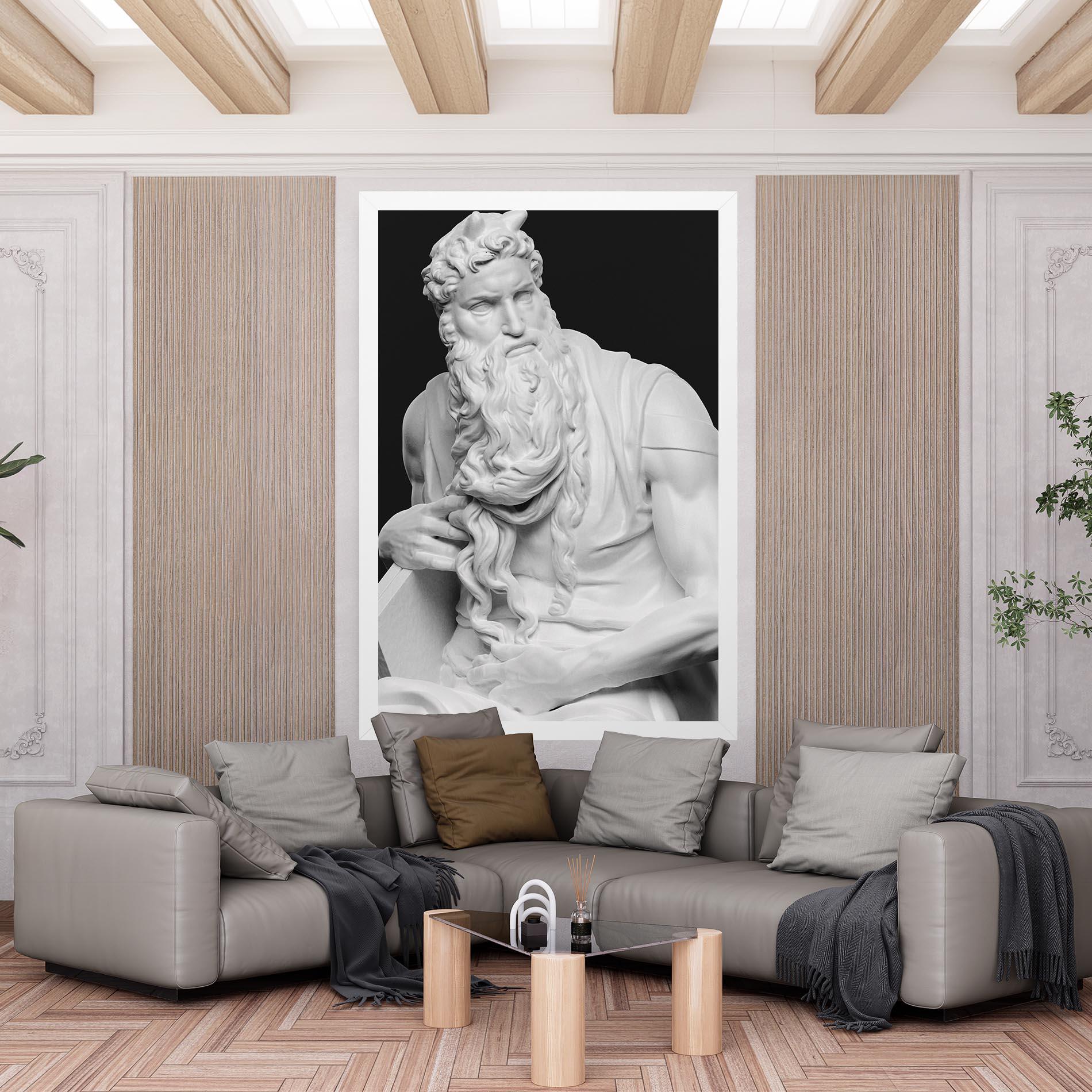 Tablou Canvas Moses Statue mockup 6