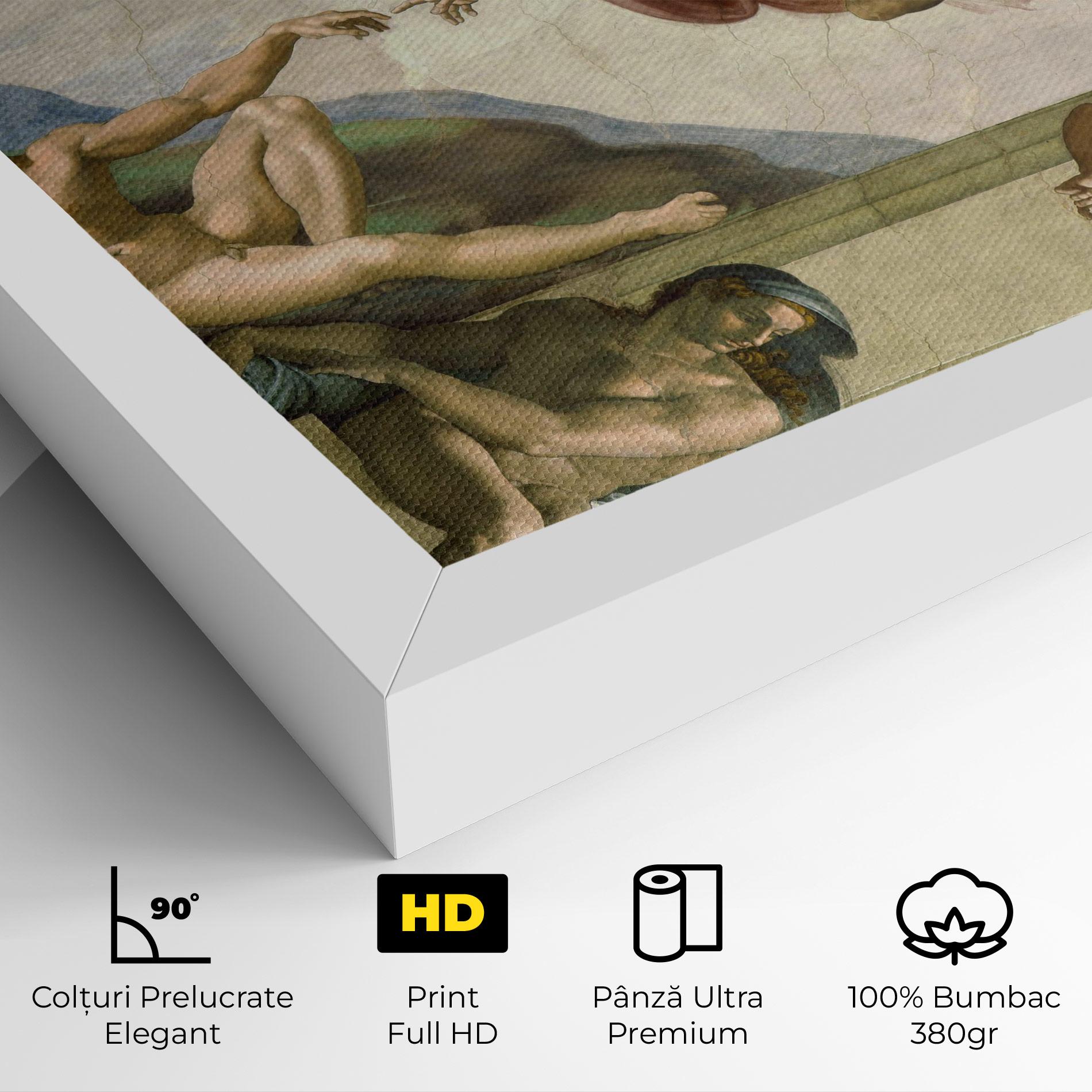 Tablou Canvas Creacion De Adam mockup 4