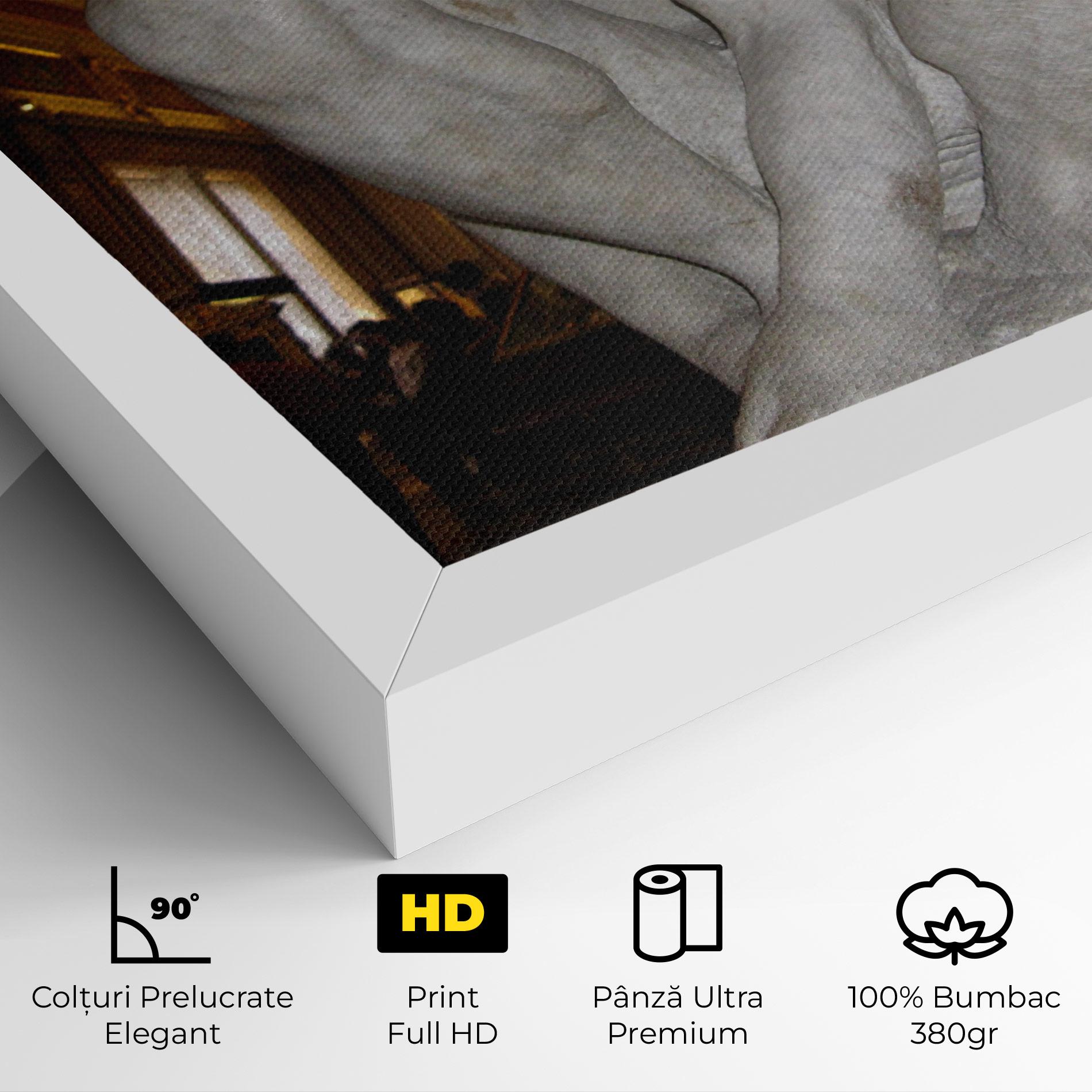 Tablou Canvas Crouching Boy mockup 4