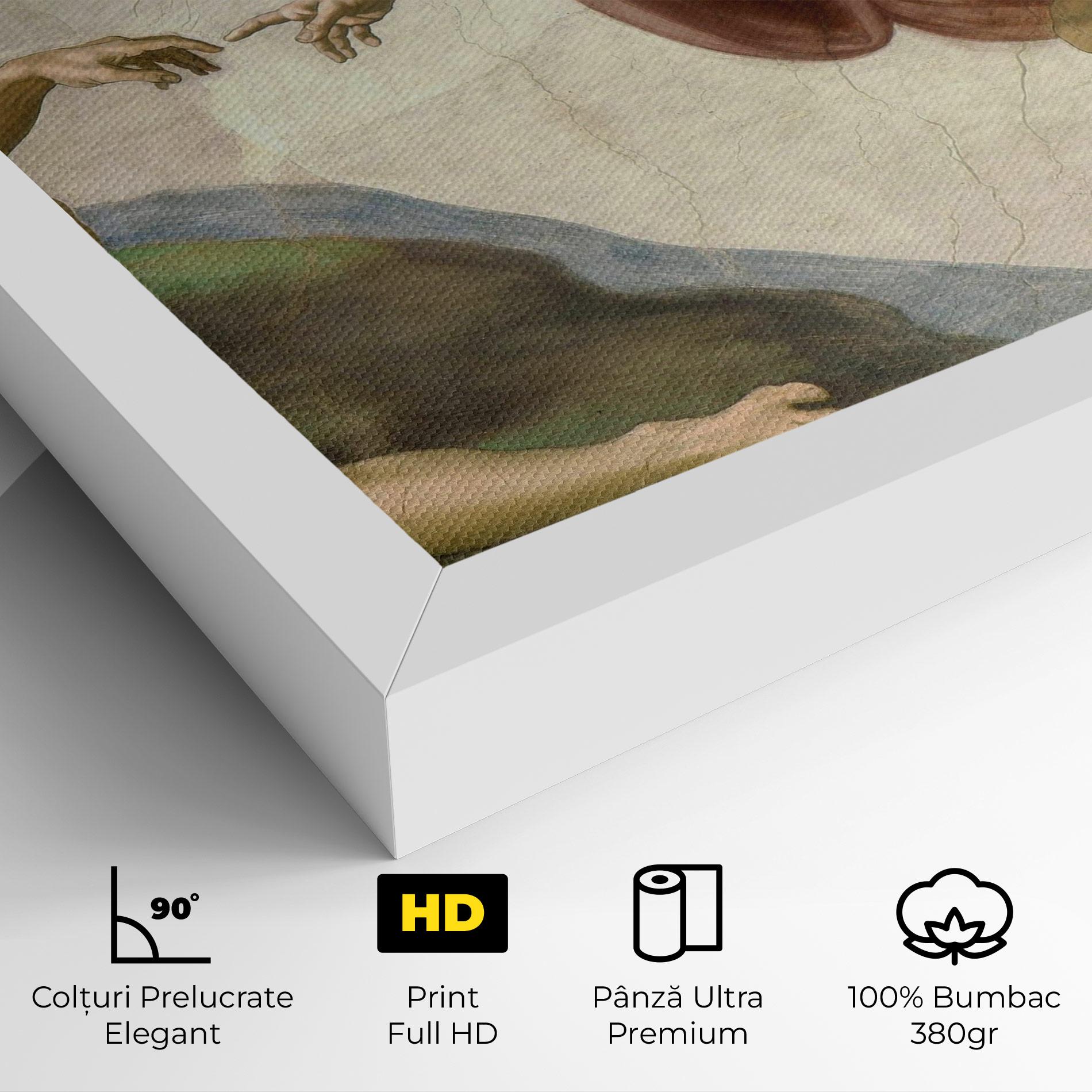 Tablou Canvas The Creation Of Adam mockup 4