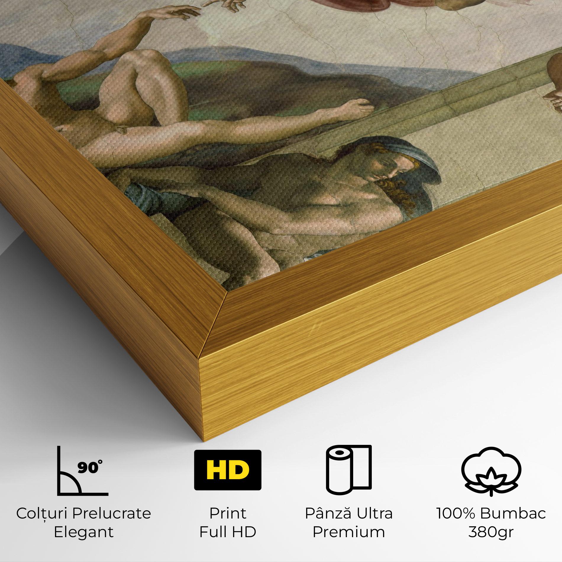 Tablou Canvas Creacion De Adam mockup 4