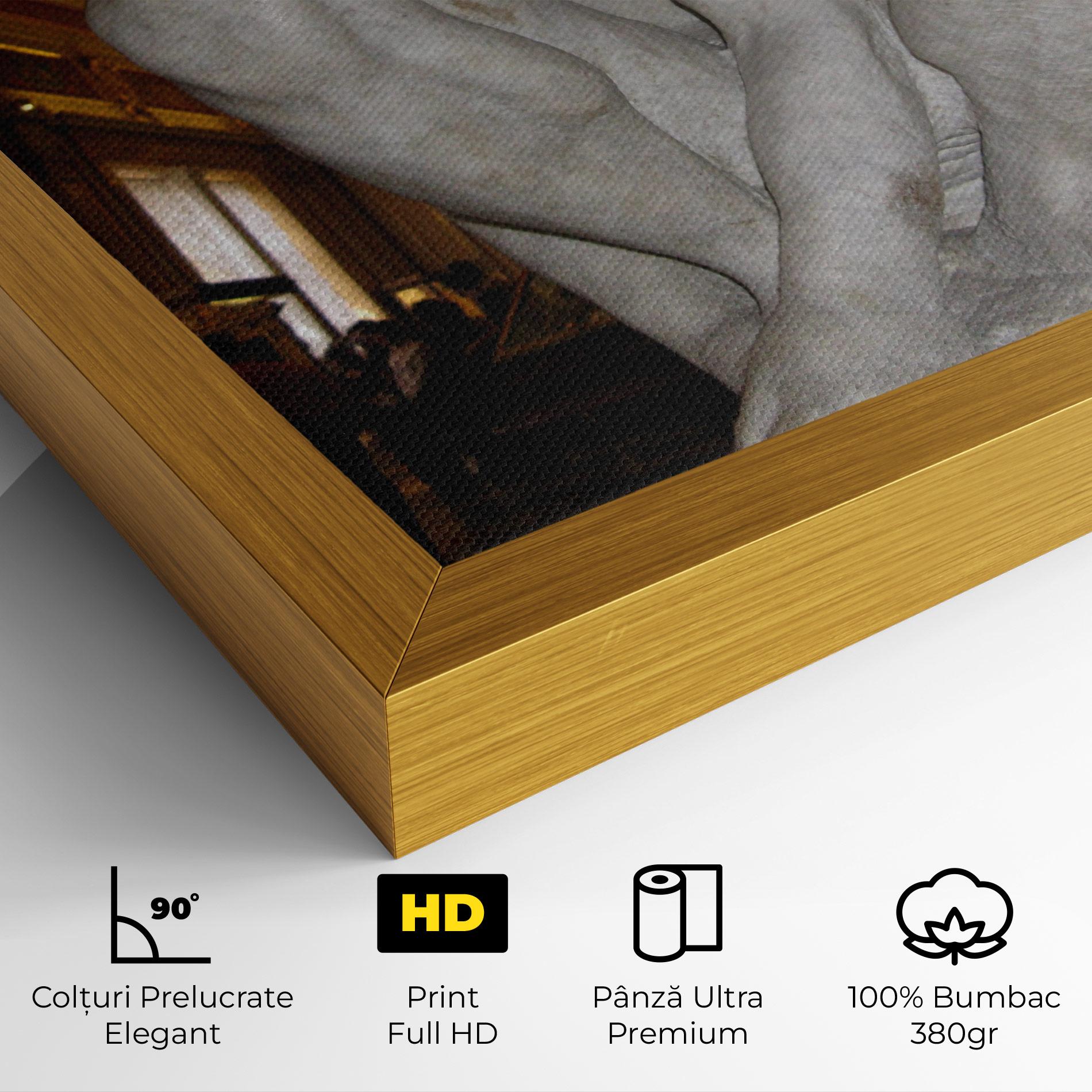 Tablou Canvas Crouching Boy mockup 4