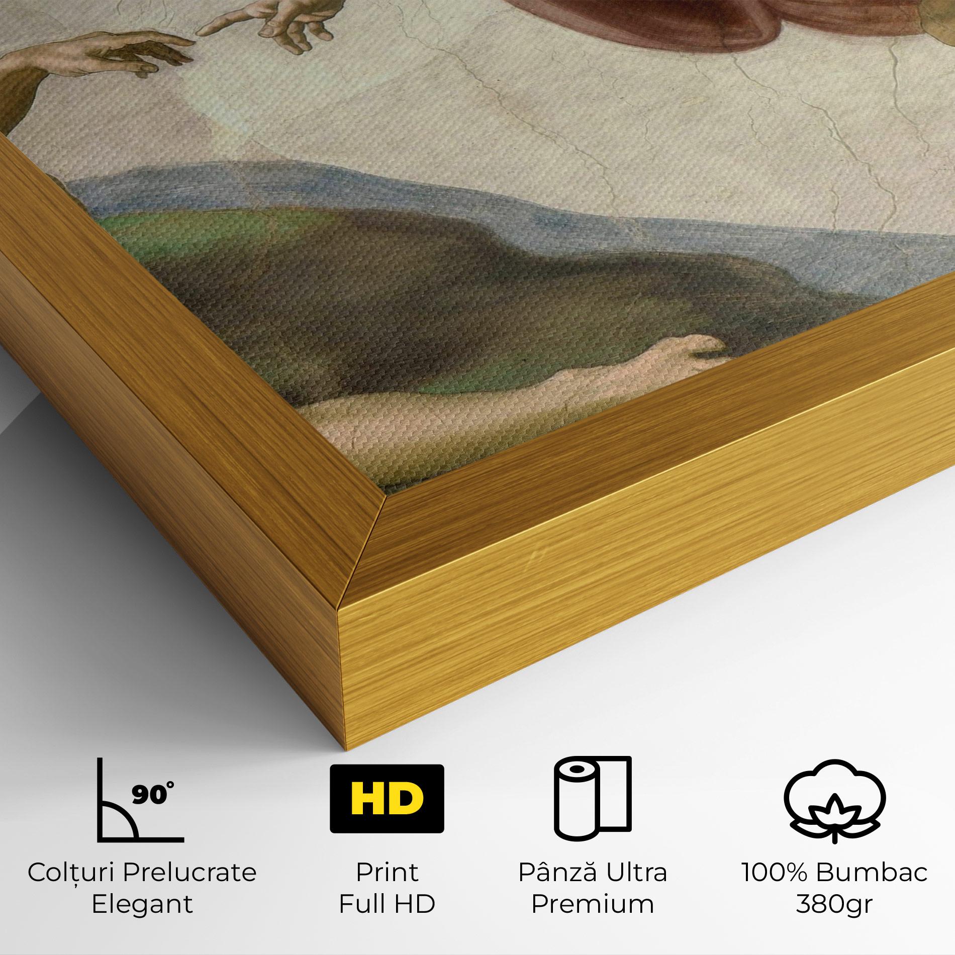 Tablou Canvas The Creation Of Adam mockup 4