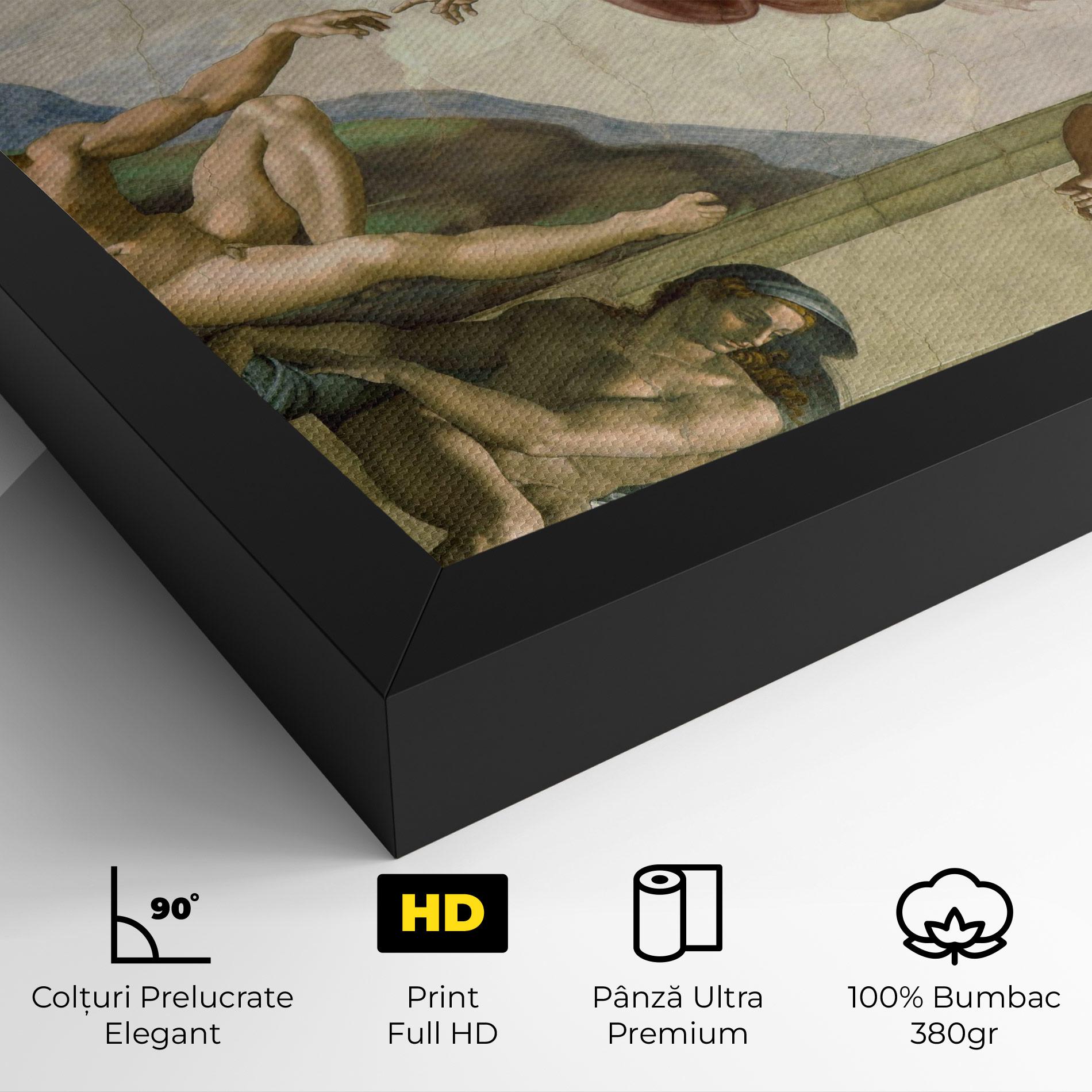 Tablou Canvas Creacion De Adam mockup 4