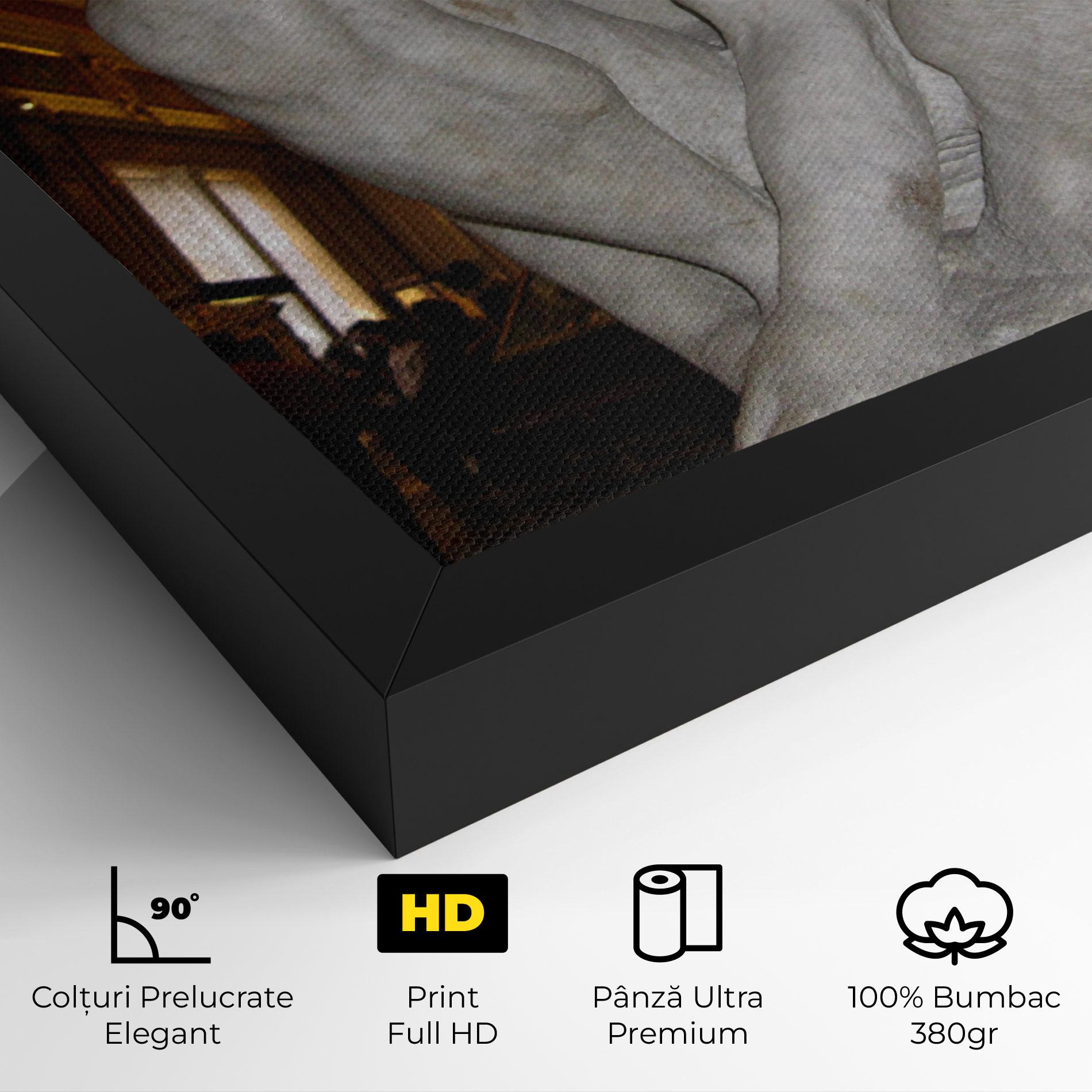 Tablou Canvas Crouching Boy mockup 4