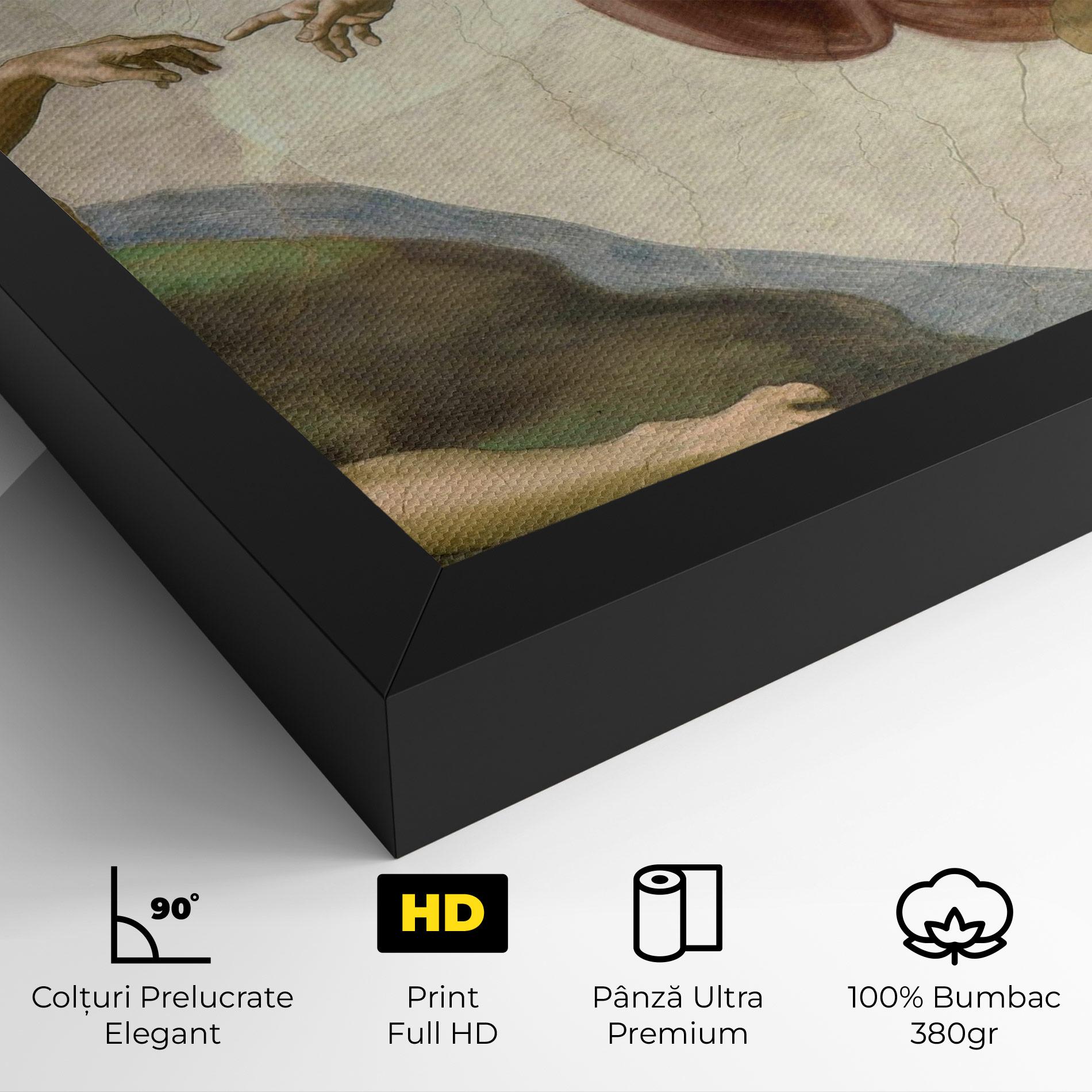 Tablou Canvas The Creation Of Adam mockup 4