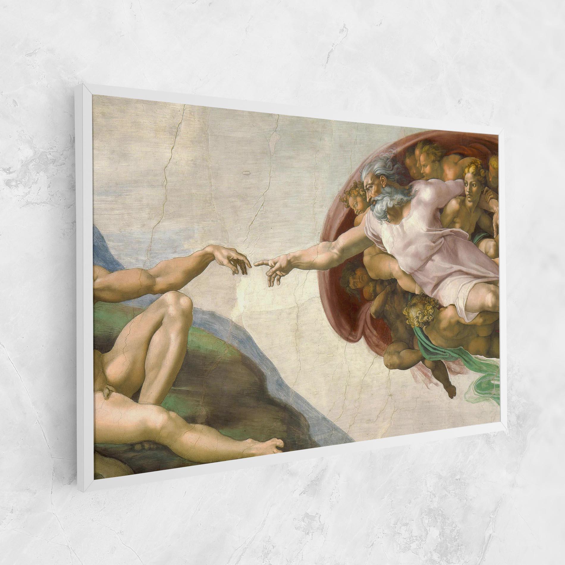 Tablou Canvas The Creation Of Adam mockup 1