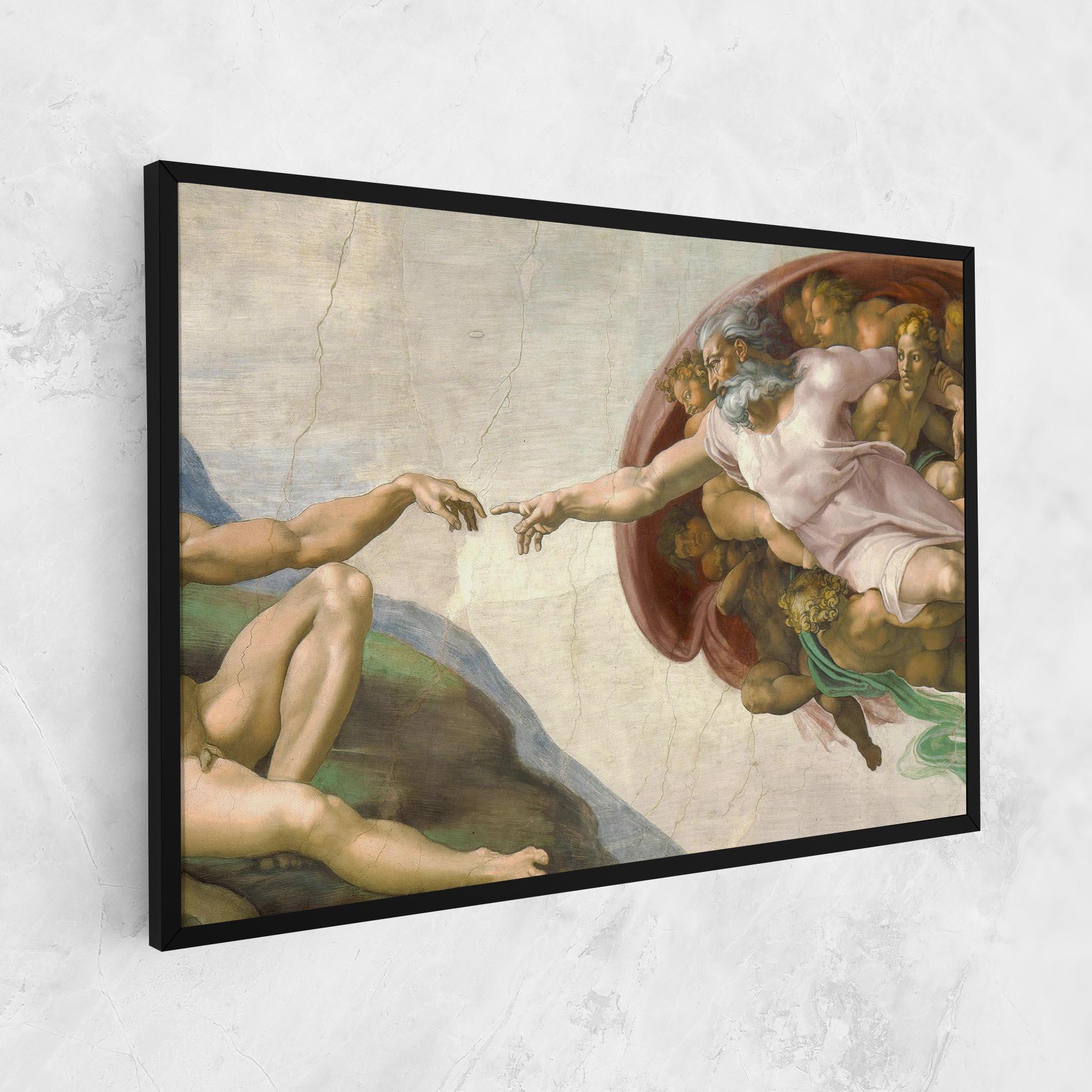 Tablou Canvas The Creation Of Adam mockup 1