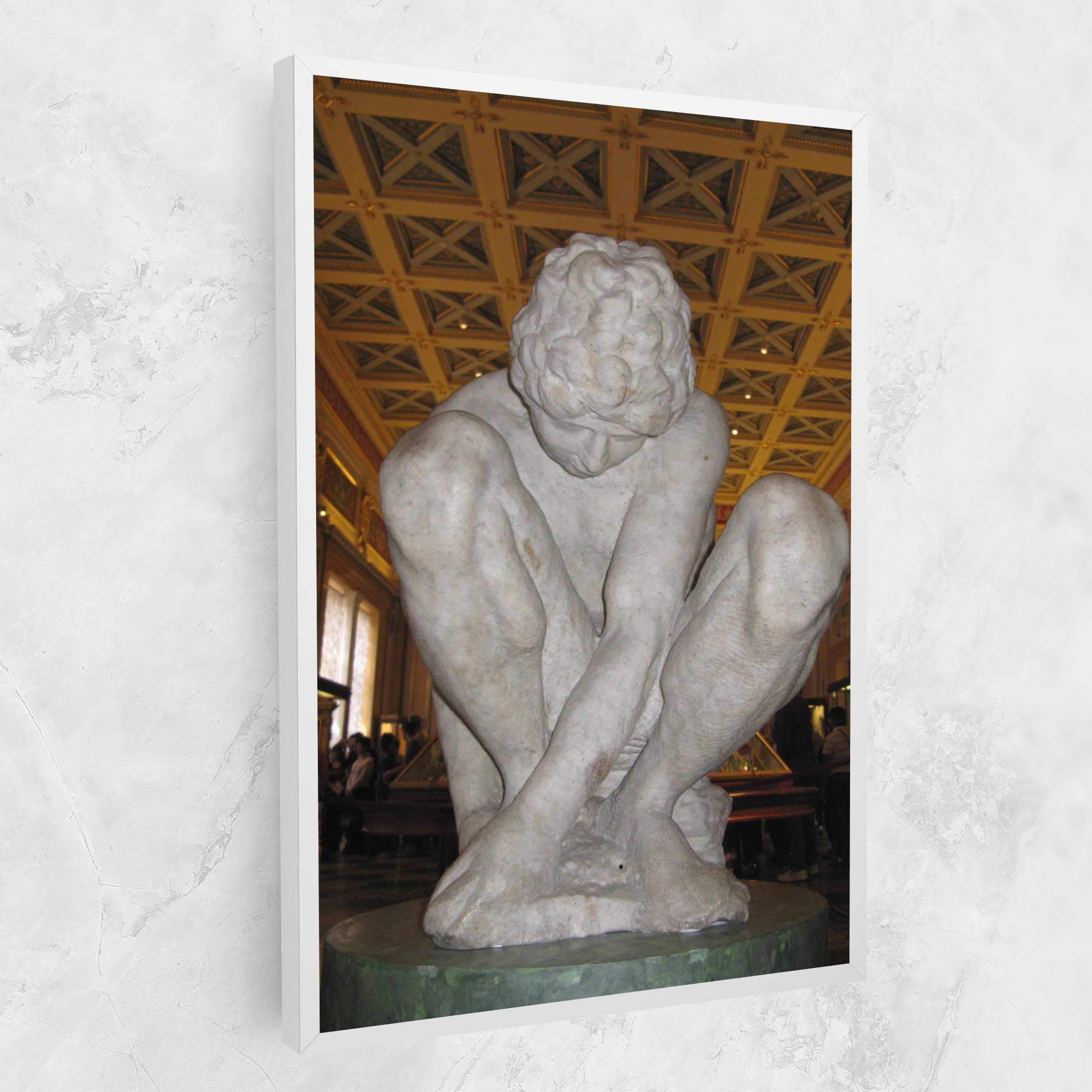 Tablou Canvas Crouching Boy mockup 1