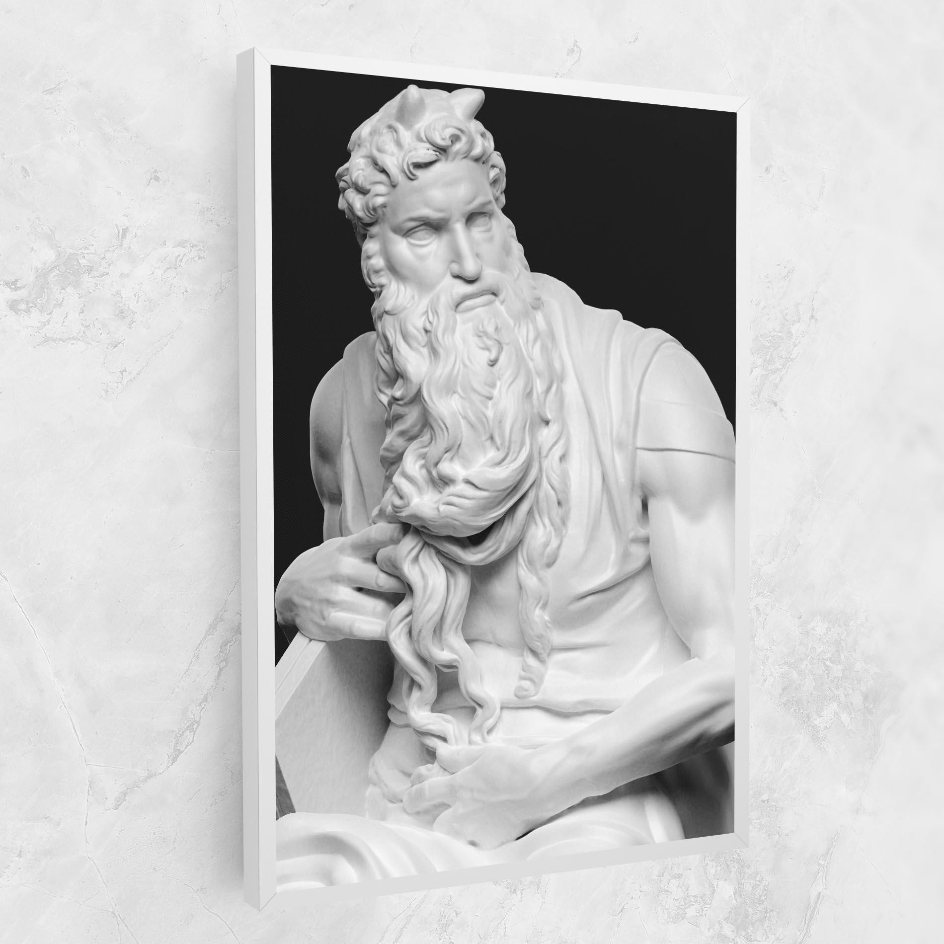 Tablou Canvas Moses Statue mockup 1