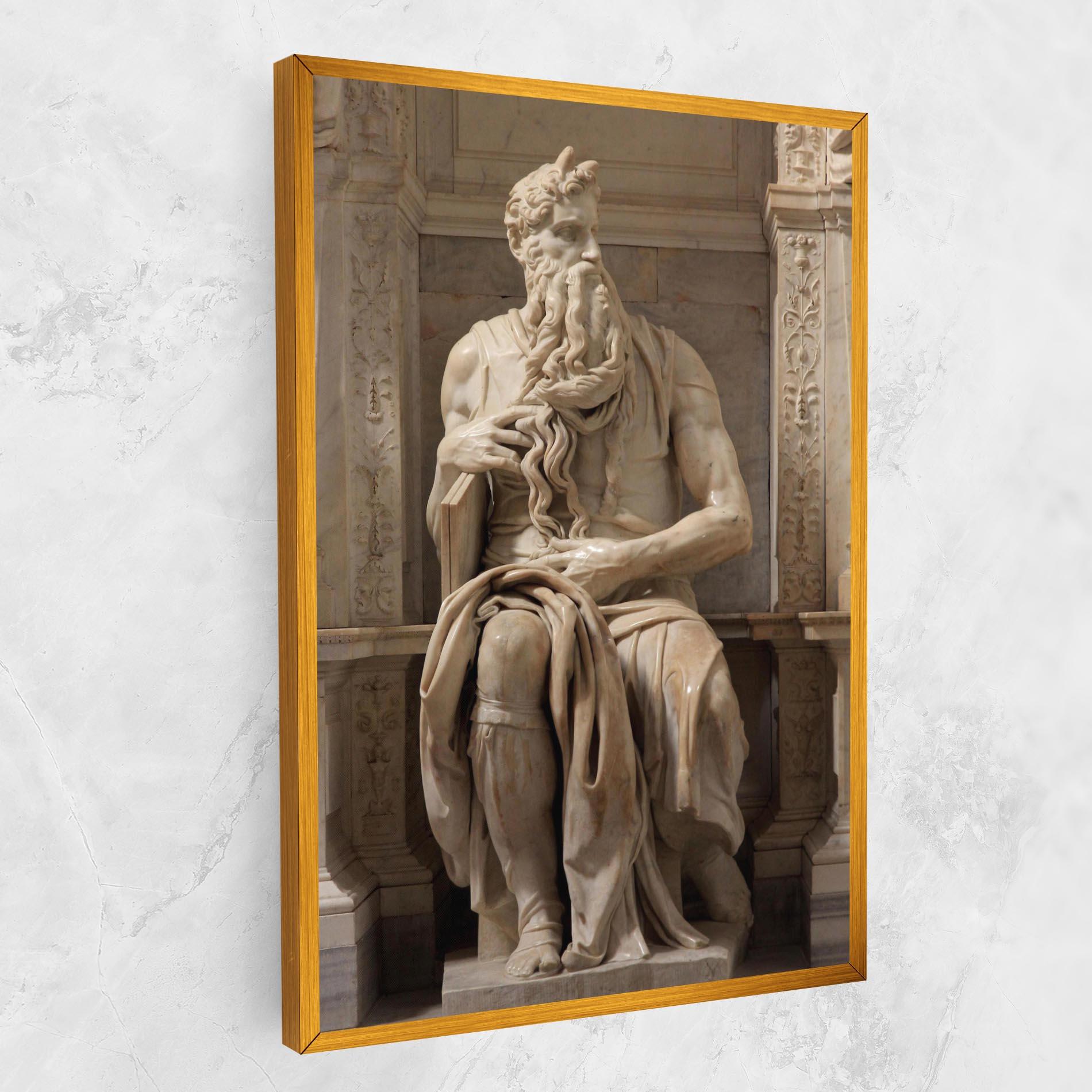 Tablou Canvas Statue Moses mockup 1