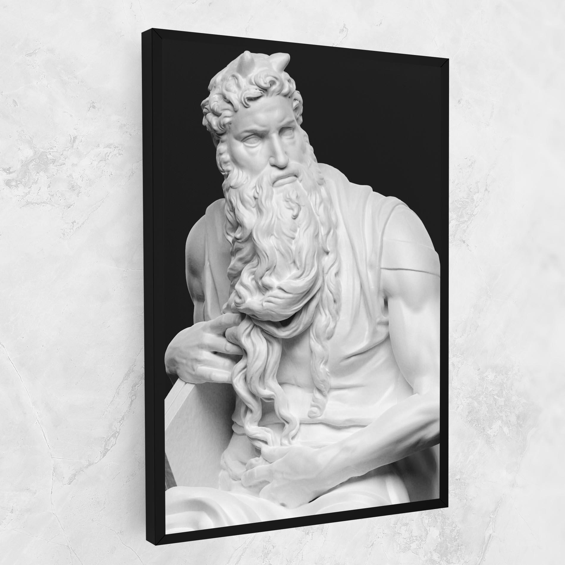 Tablou Canvas Moses Statue mockup 1