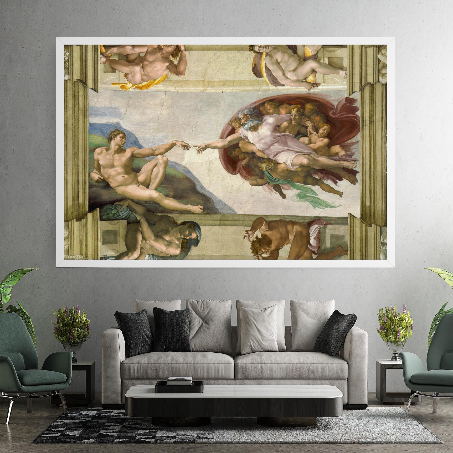 Tablou Canvas Creacion De Adam mockup 7