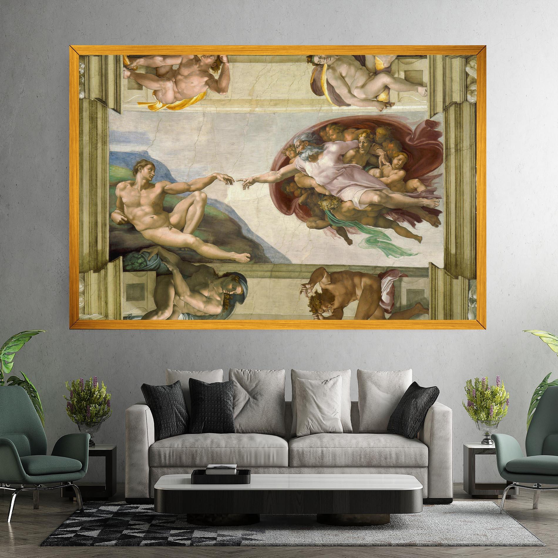 Tablou Canvas Creacion De Adam mockup 7