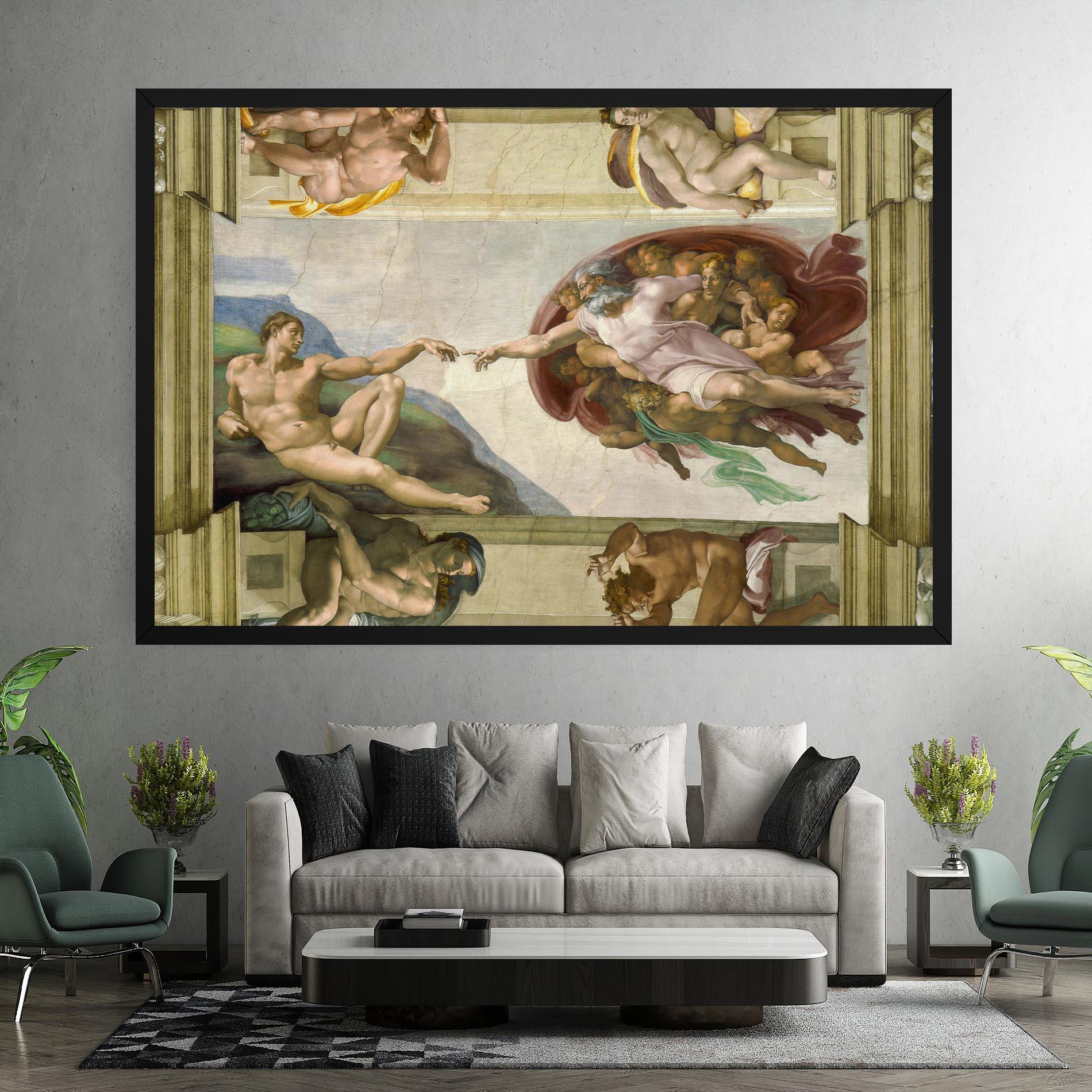 Tablou Canvas Creacion De Adam mockup 7