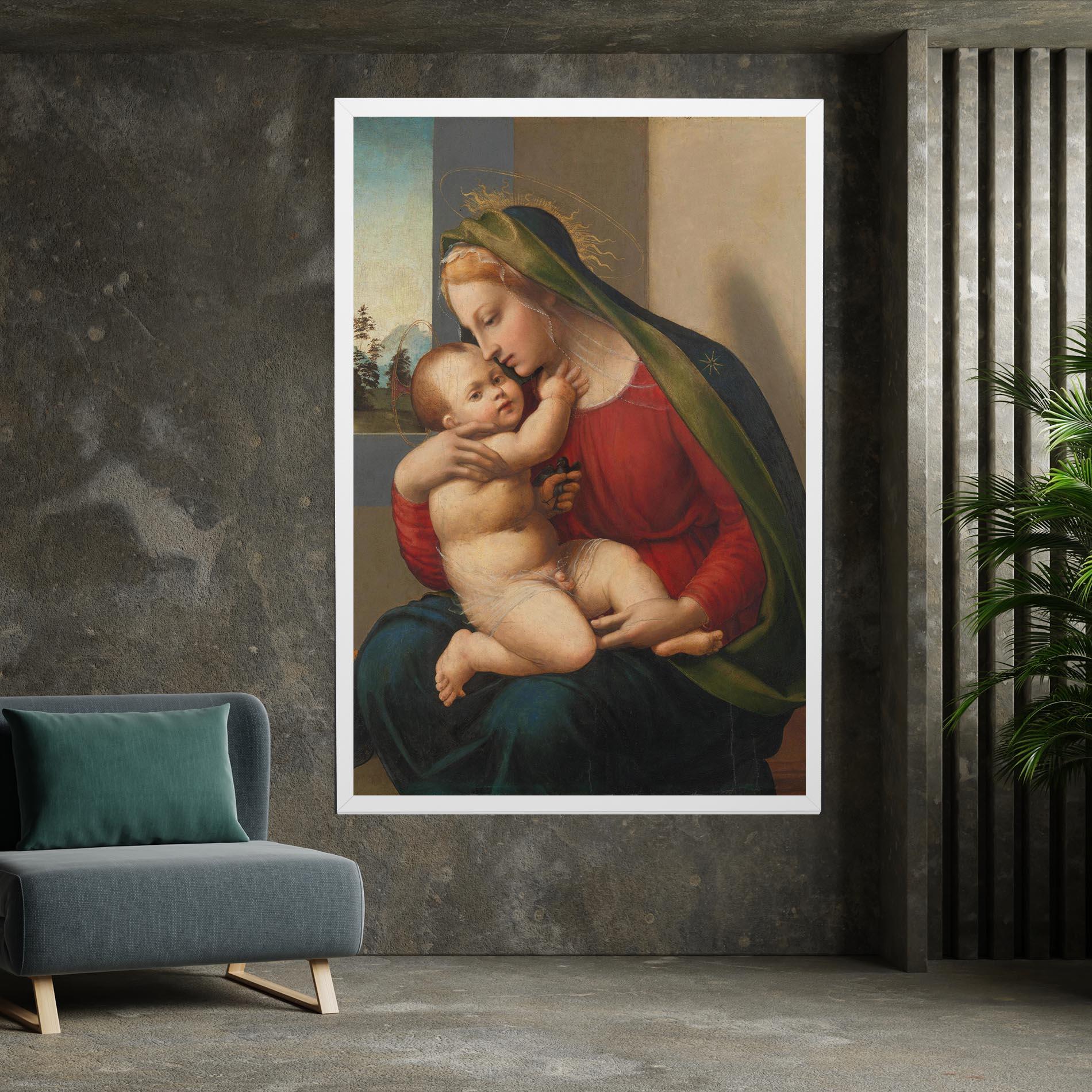 Tablou Canvas Madonna And Child mockup 7