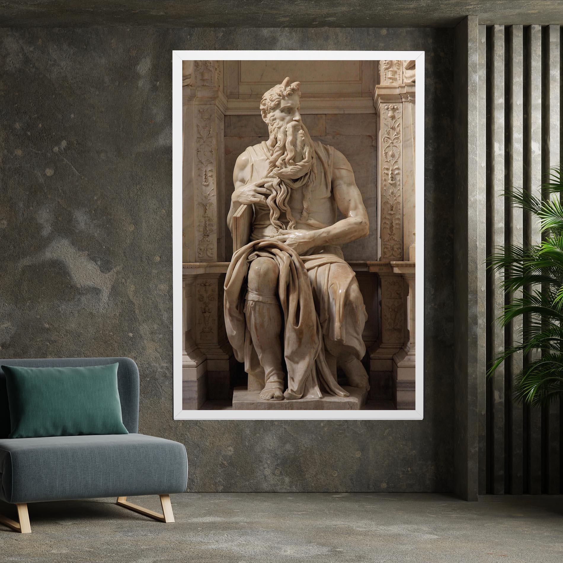 Tablou Canvas Statue Moses mockup 7