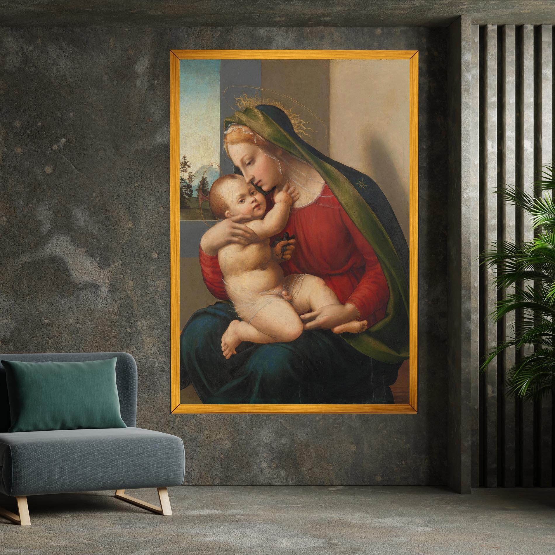 Tablou Canvas Madonna And Child mockup 7