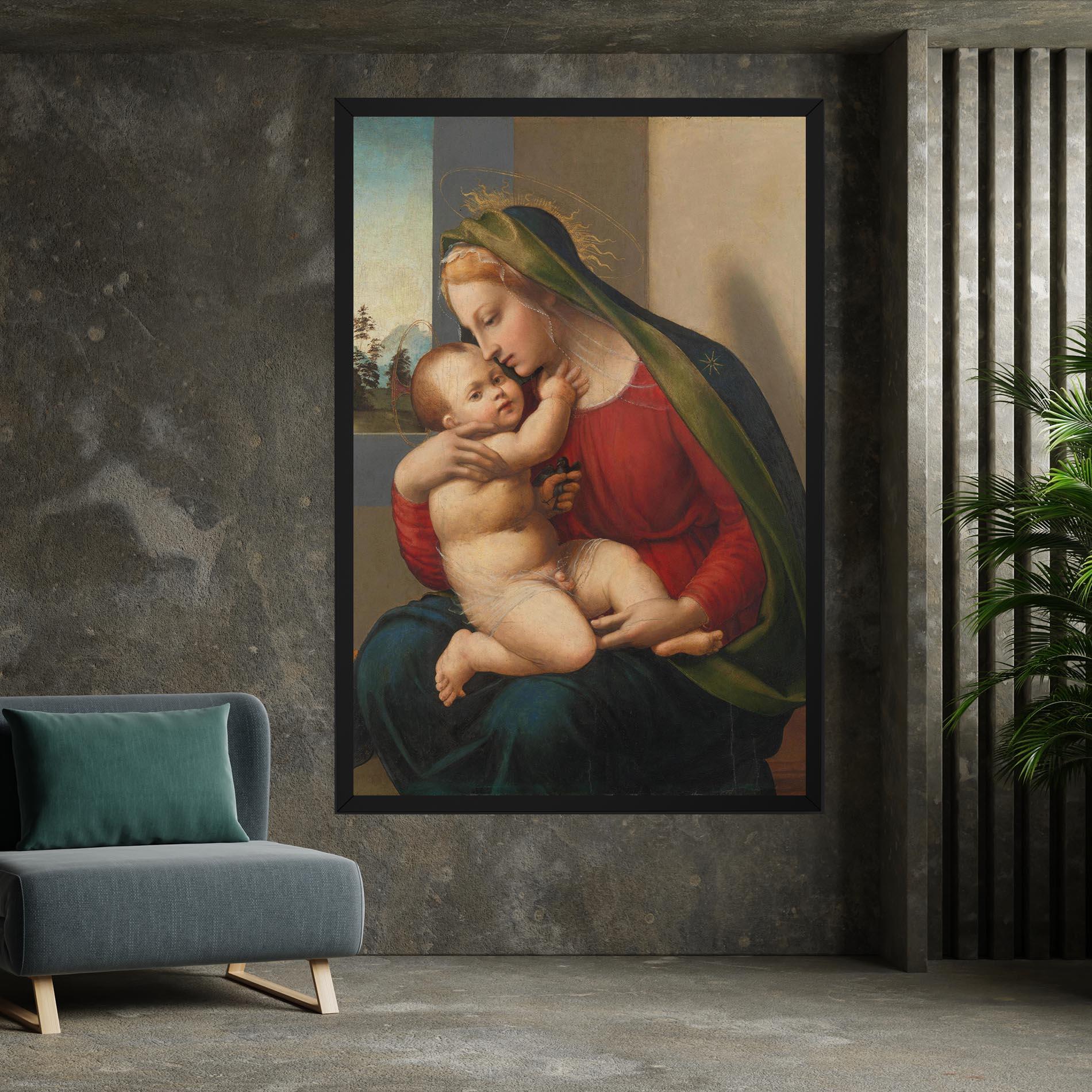 Tablou Canvas Madonna And Child mockup 7