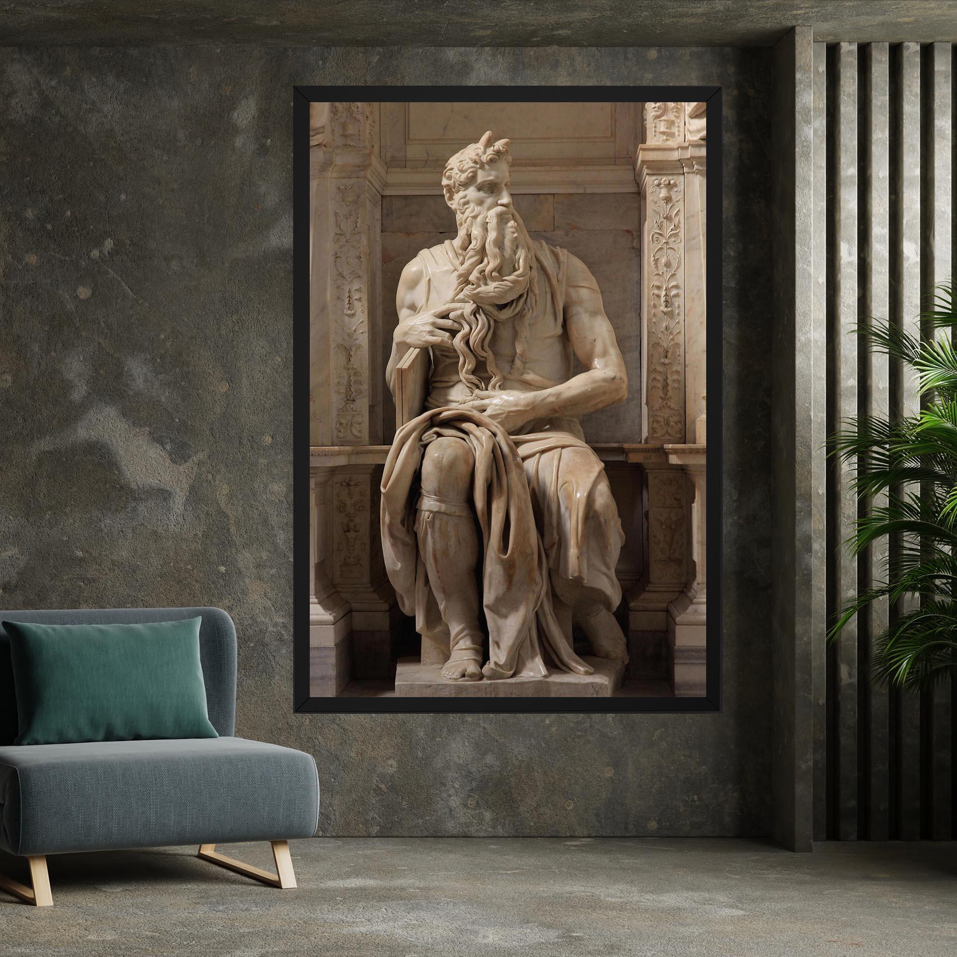Tablou Canvas Statue Moses mockup 7