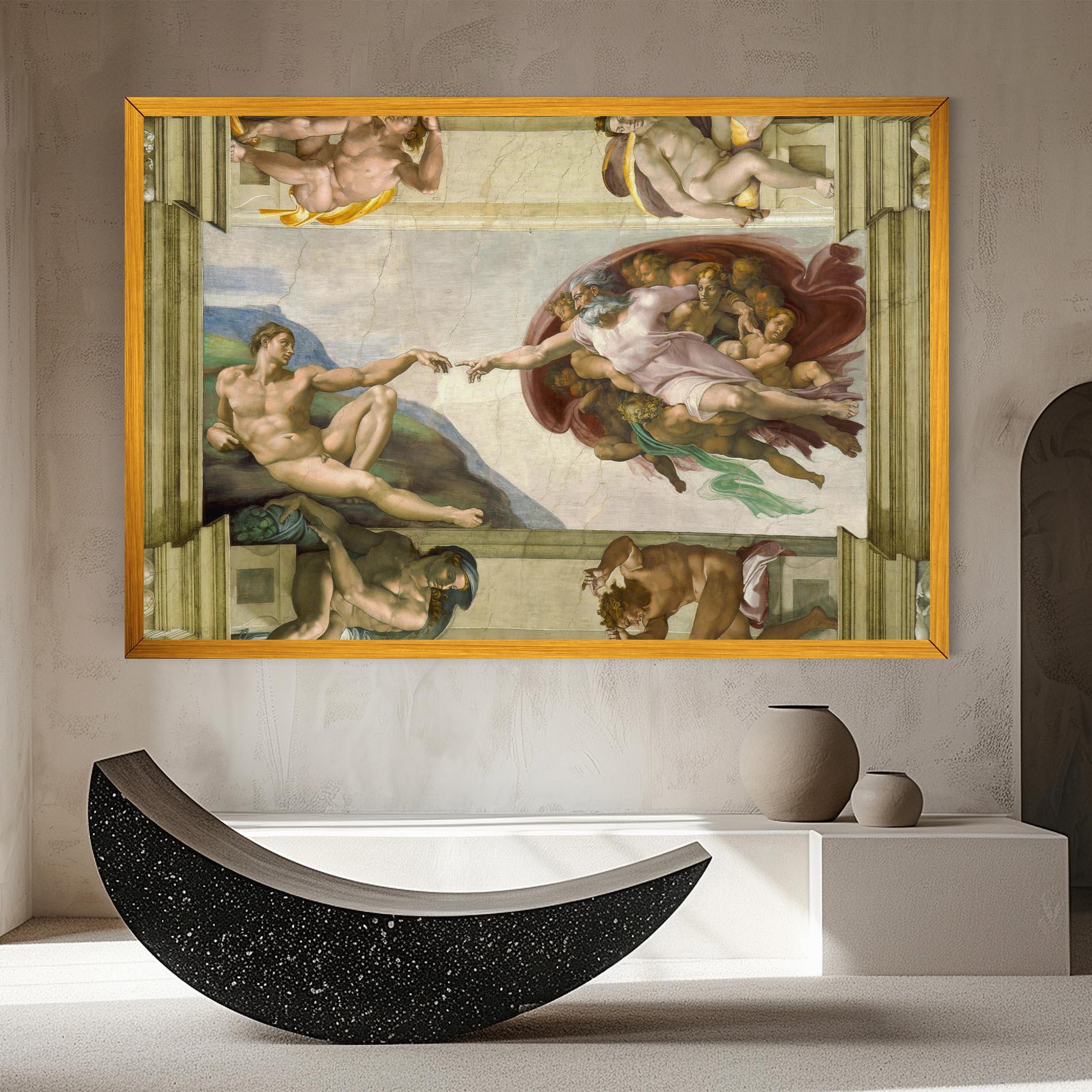 Tablou Canvas Creacion De Adam mockup 8