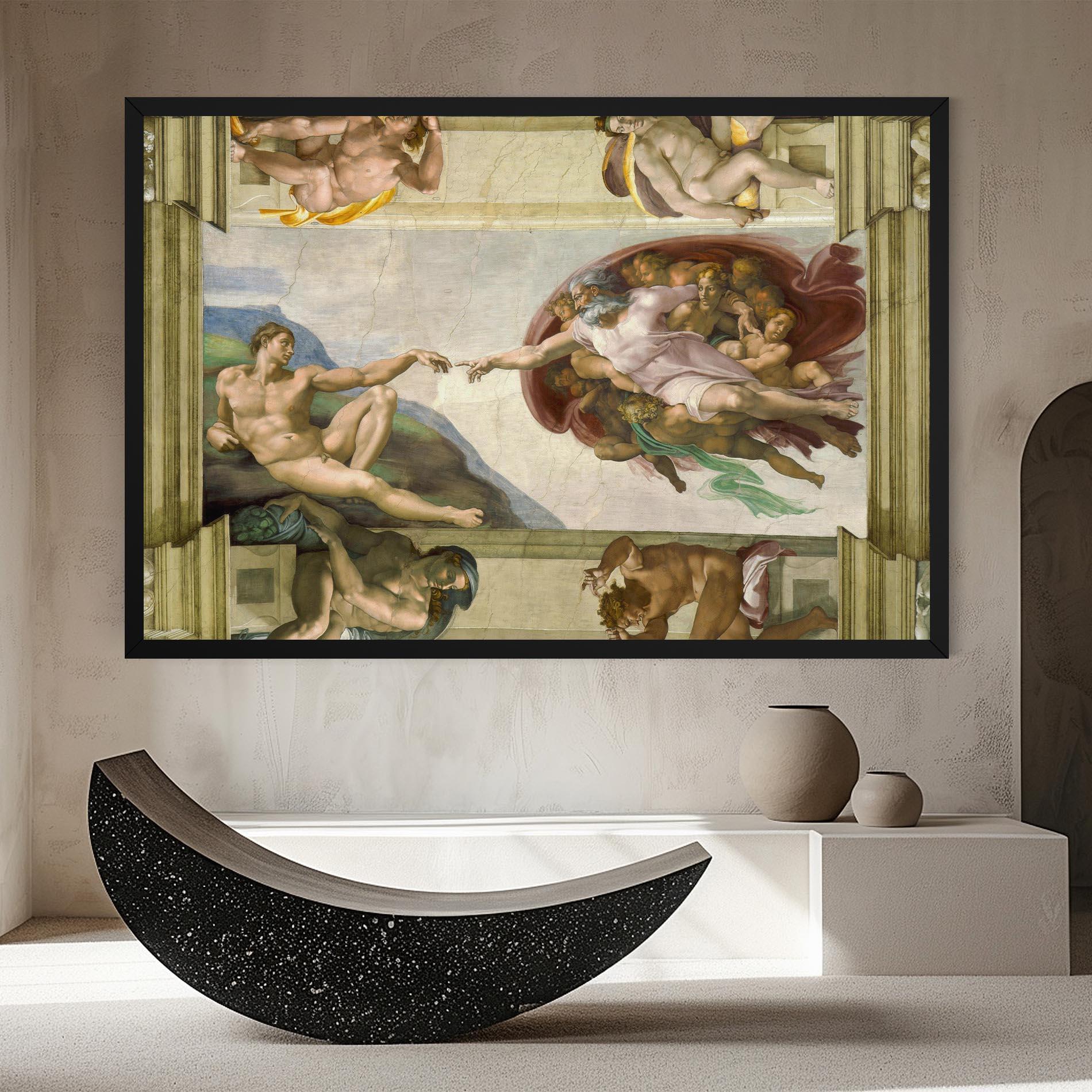 Tablou Canvas Creacion De Adam mockup 8