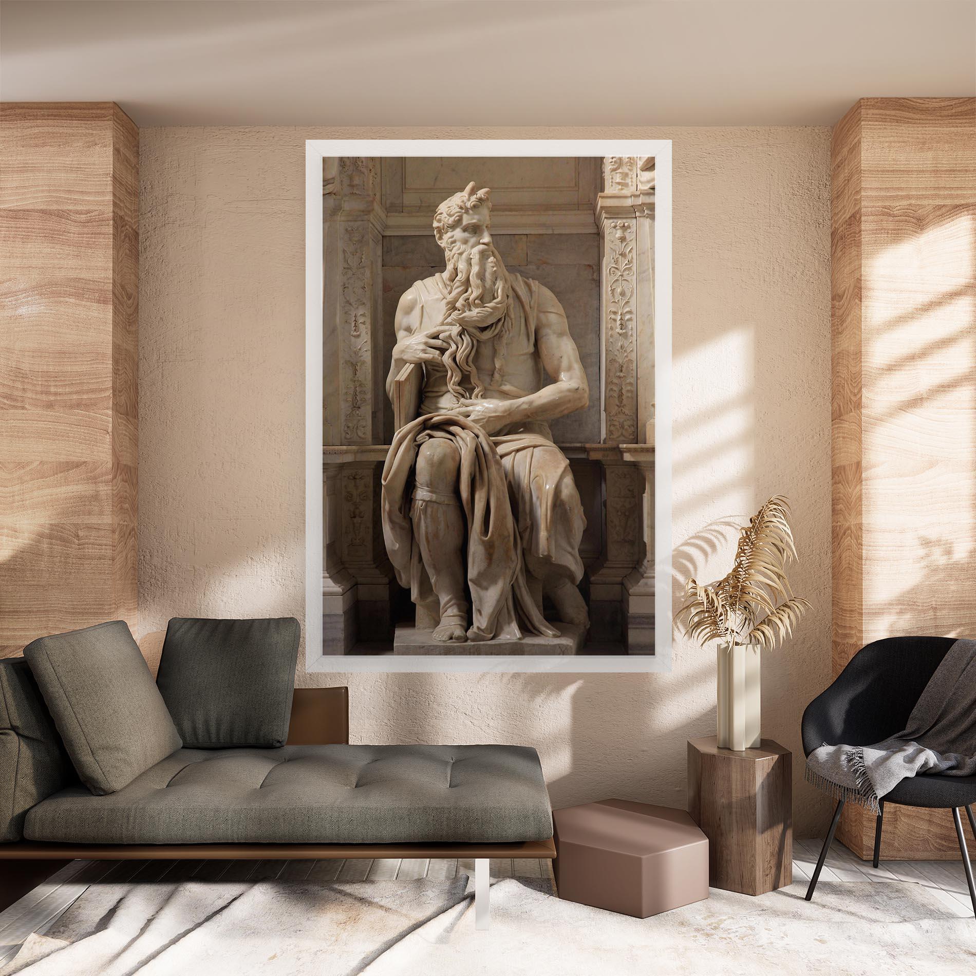 Tablou Canvas Statue Moses mockup 8