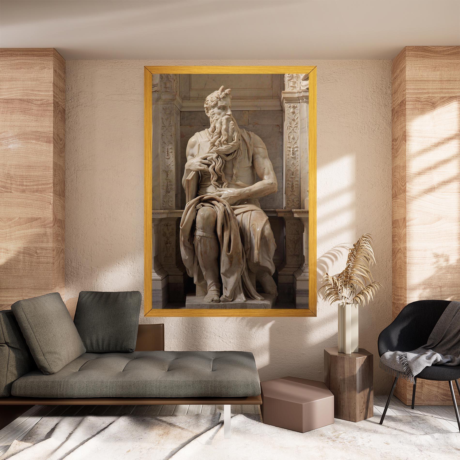 Tablou Canvas Statue Moses mockup 8