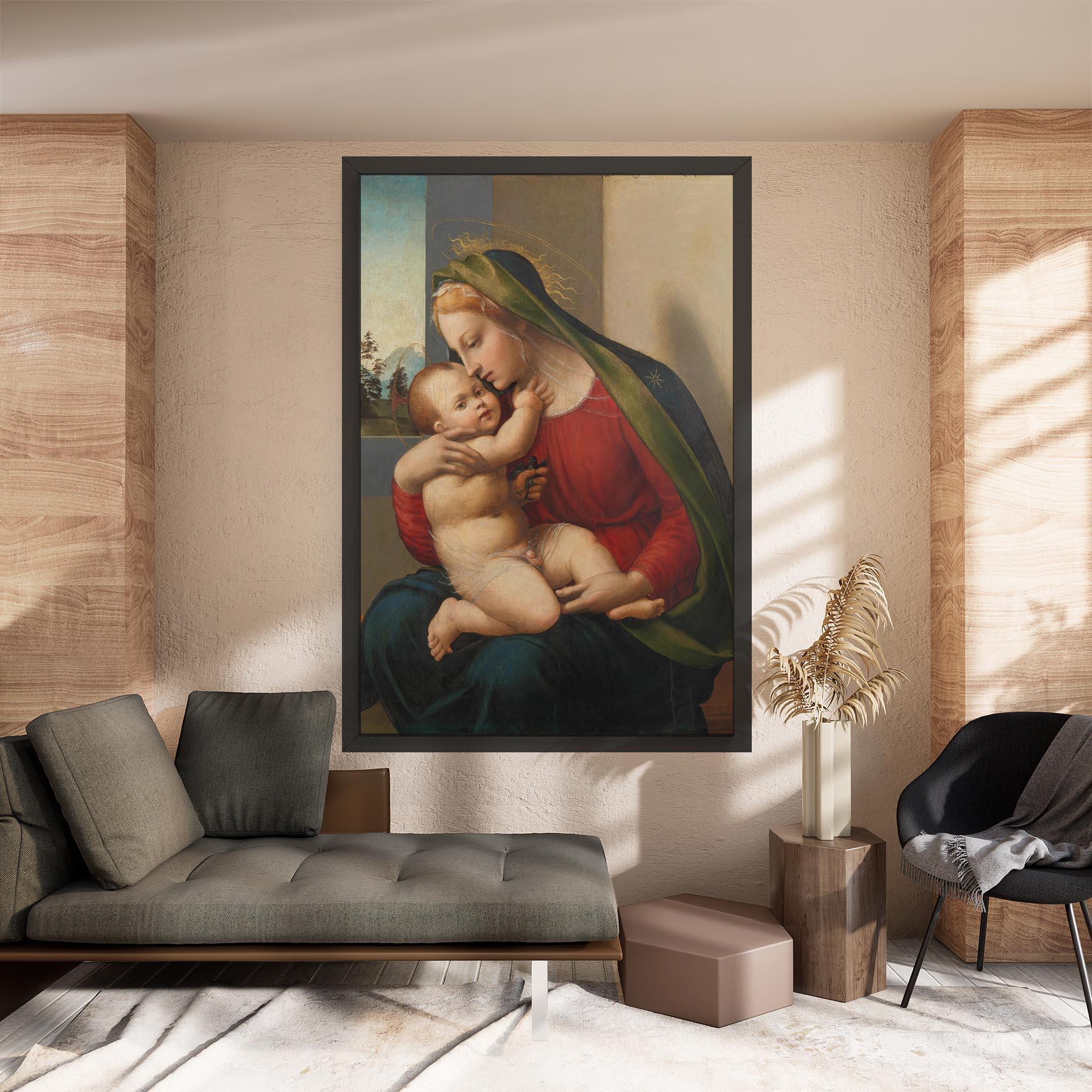 Tablou Canvas Madonna And Child mockup 8