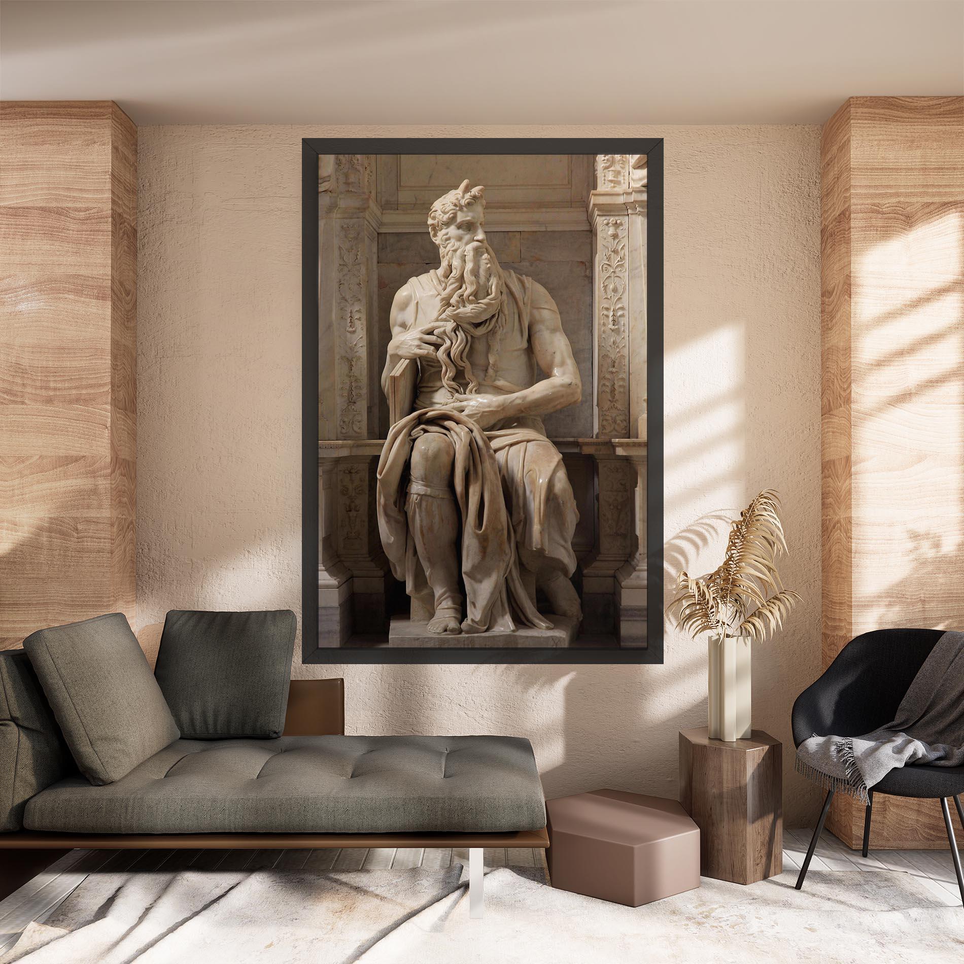 Tablou Canvas Statue Moses mockup 8