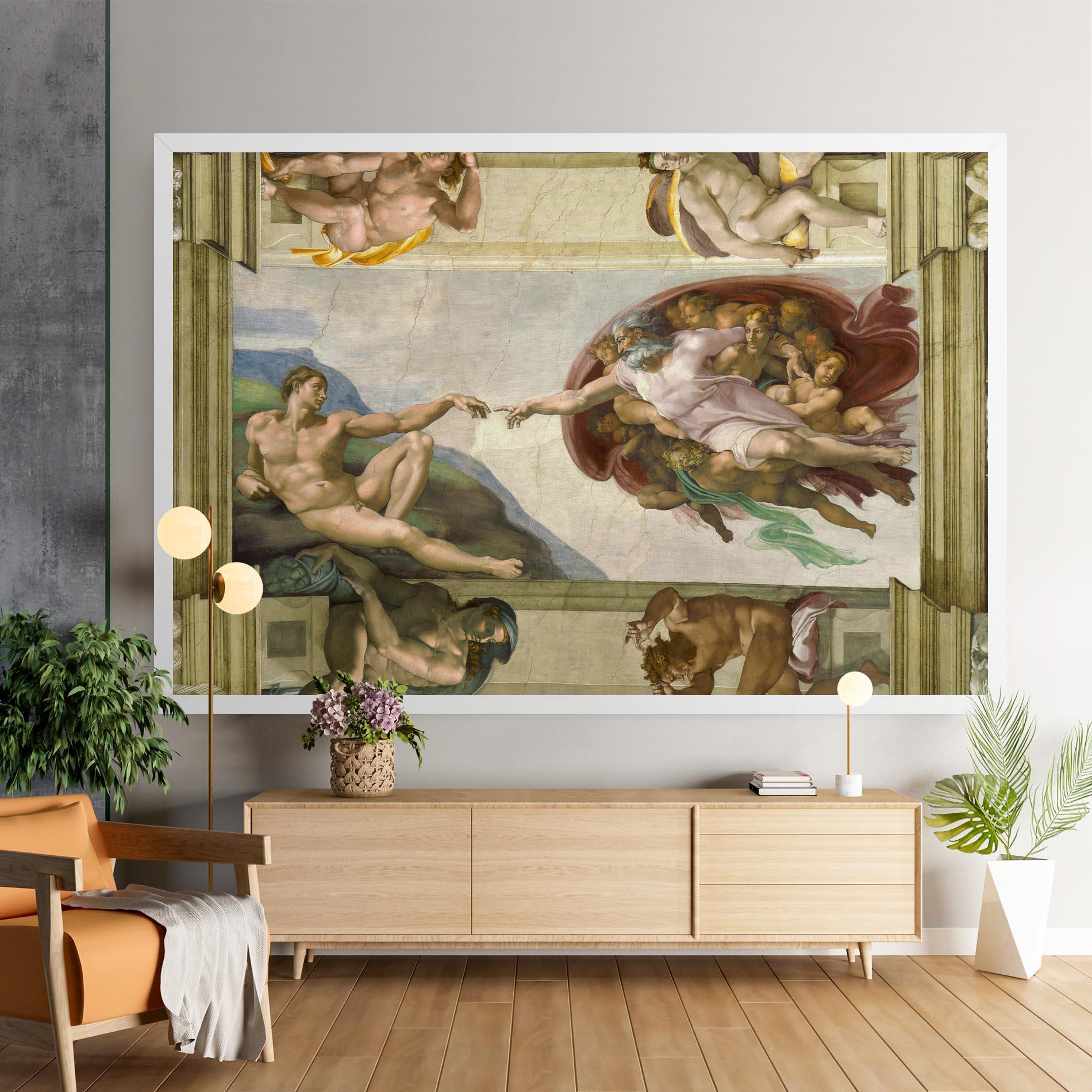 Tablou Canvas Creacion De Adam mockup 9