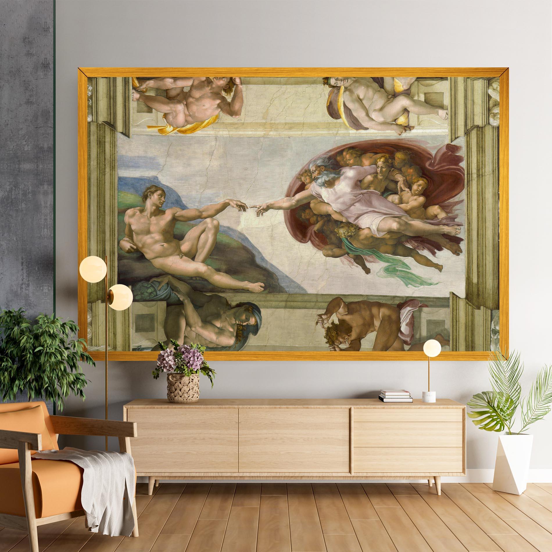 Tablou Canvas Creacion De Adam mockup 9