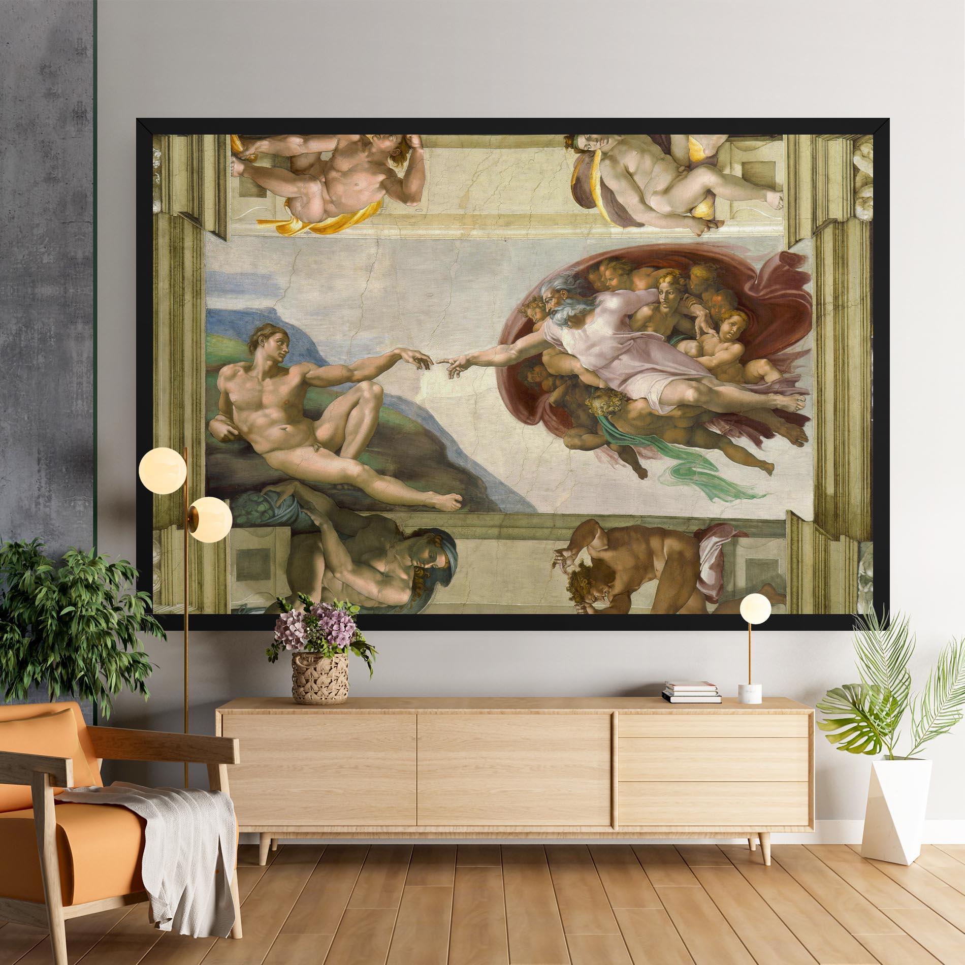 Tablou Canvas Creacion De Adam mockup 9