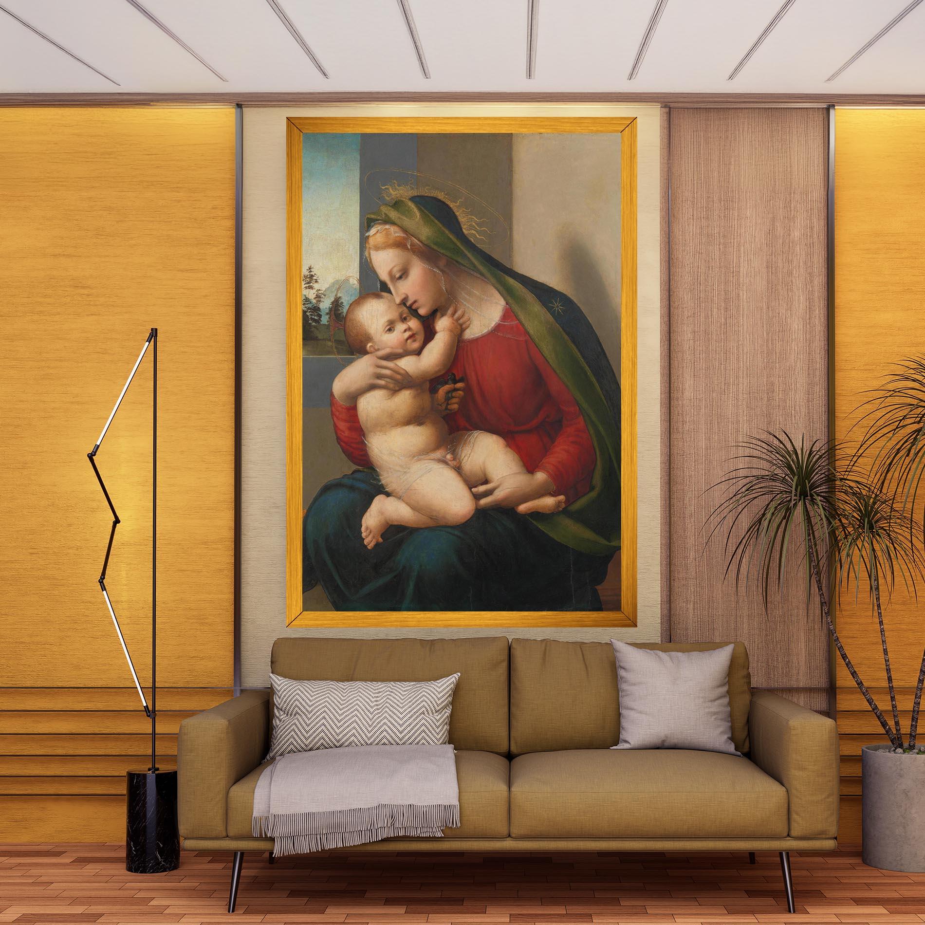 Tablou Canvas Madonna And Child mockup 9