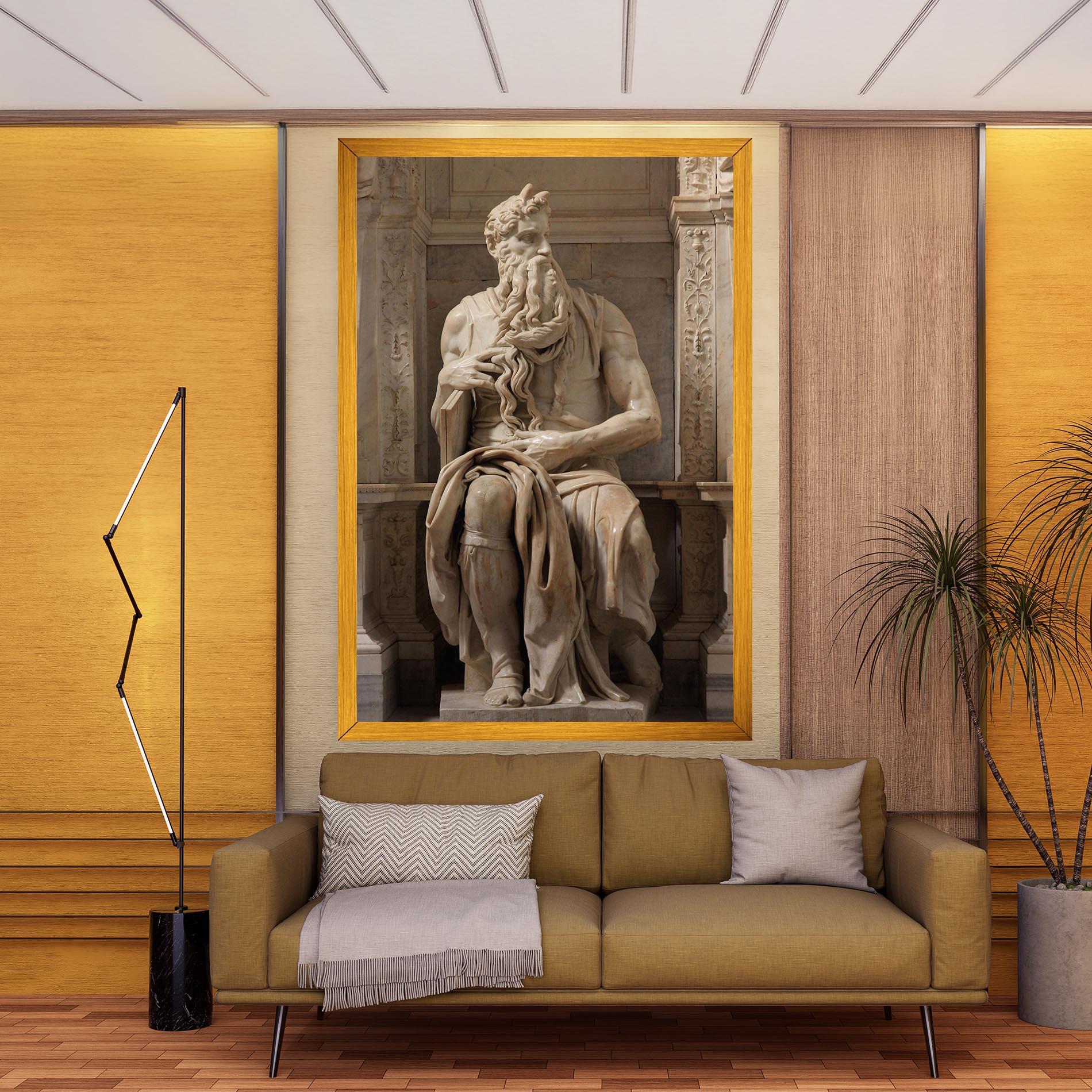 Tablou Canvas Statue Moses mockup 9
