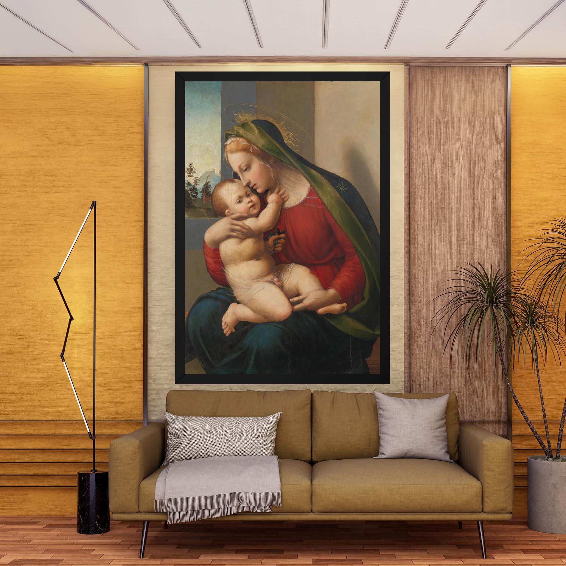 Tablou Canvas Madonna And Child mockup 9