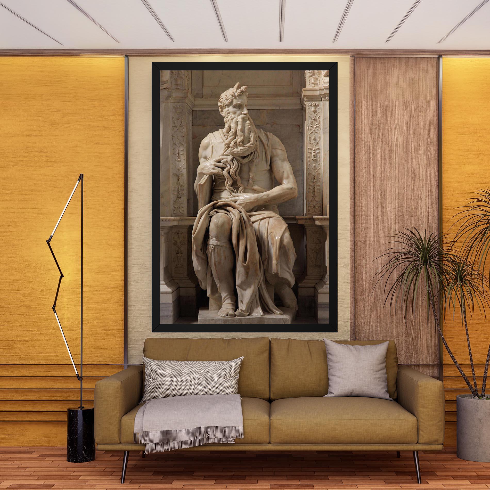 Tablou Canvas Statue Moses mockup 9
