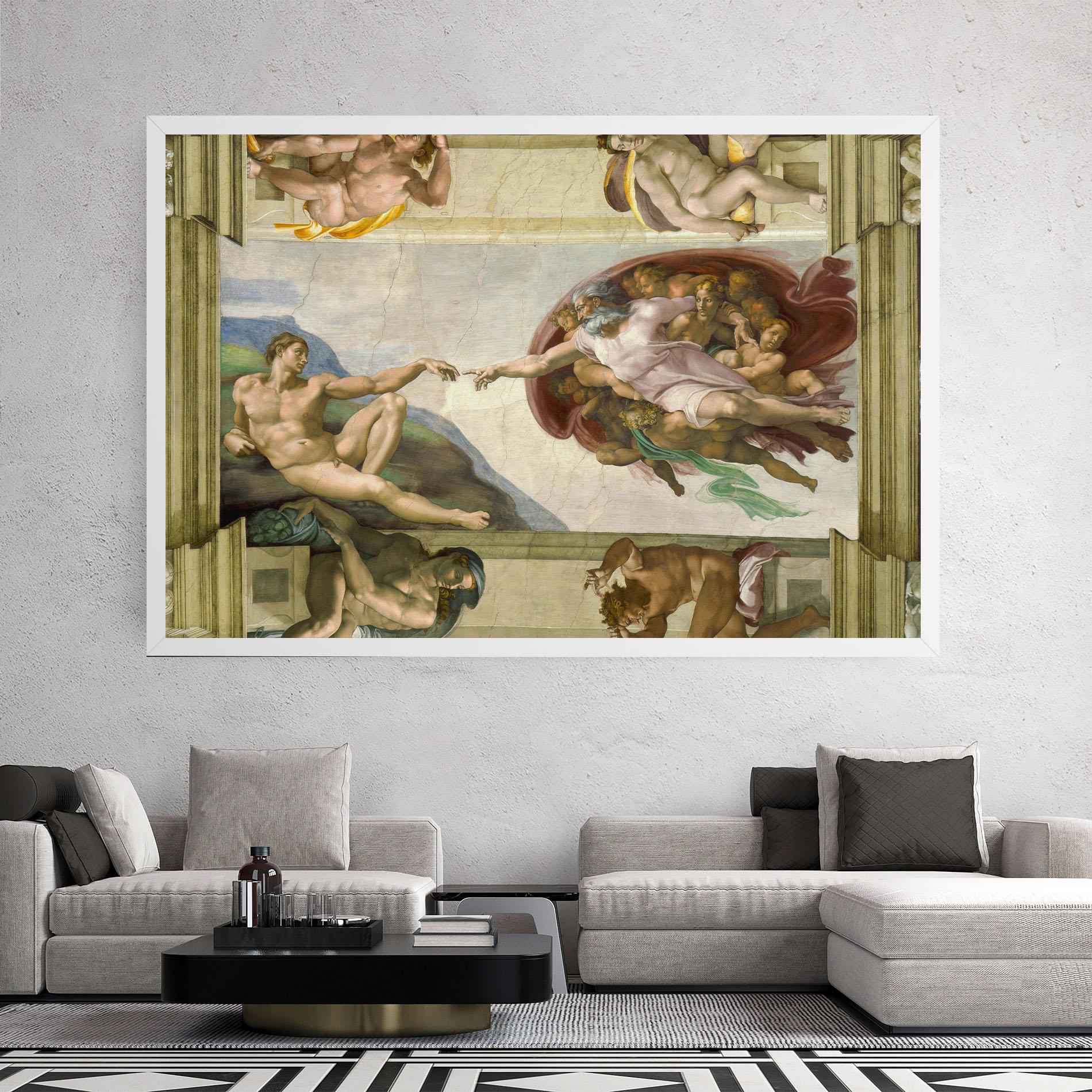 Tablou Canvas Creacion De Adam mockup 2