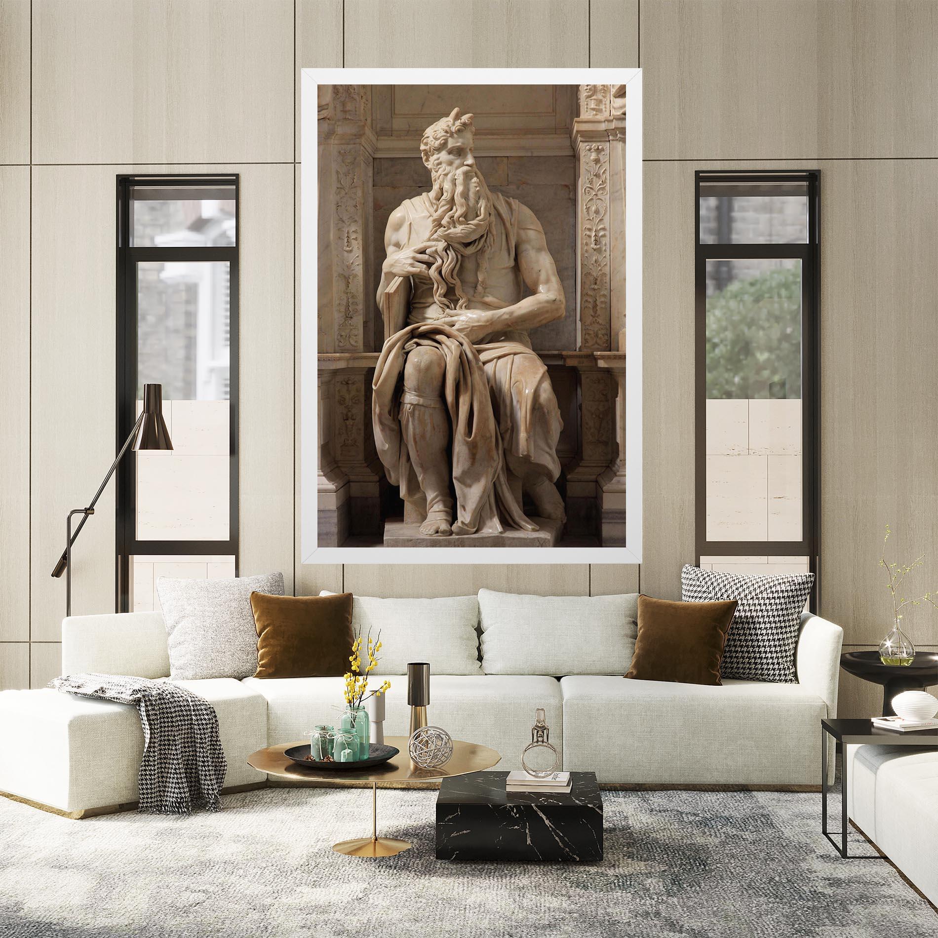 Tablou Canvas Statue Moses mockup 2
