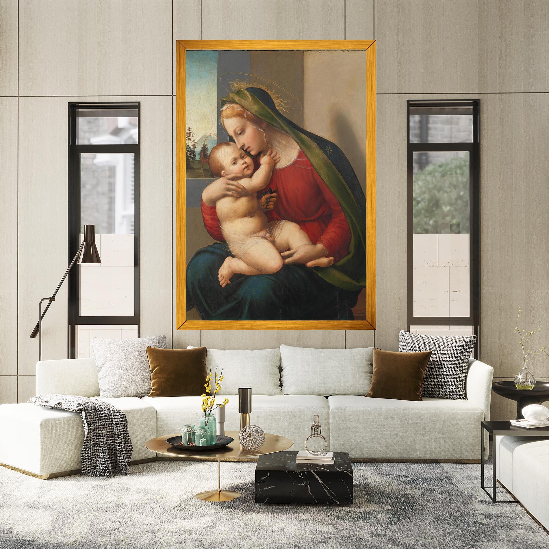 Tablou Canvas Madonna And Child mockup 2