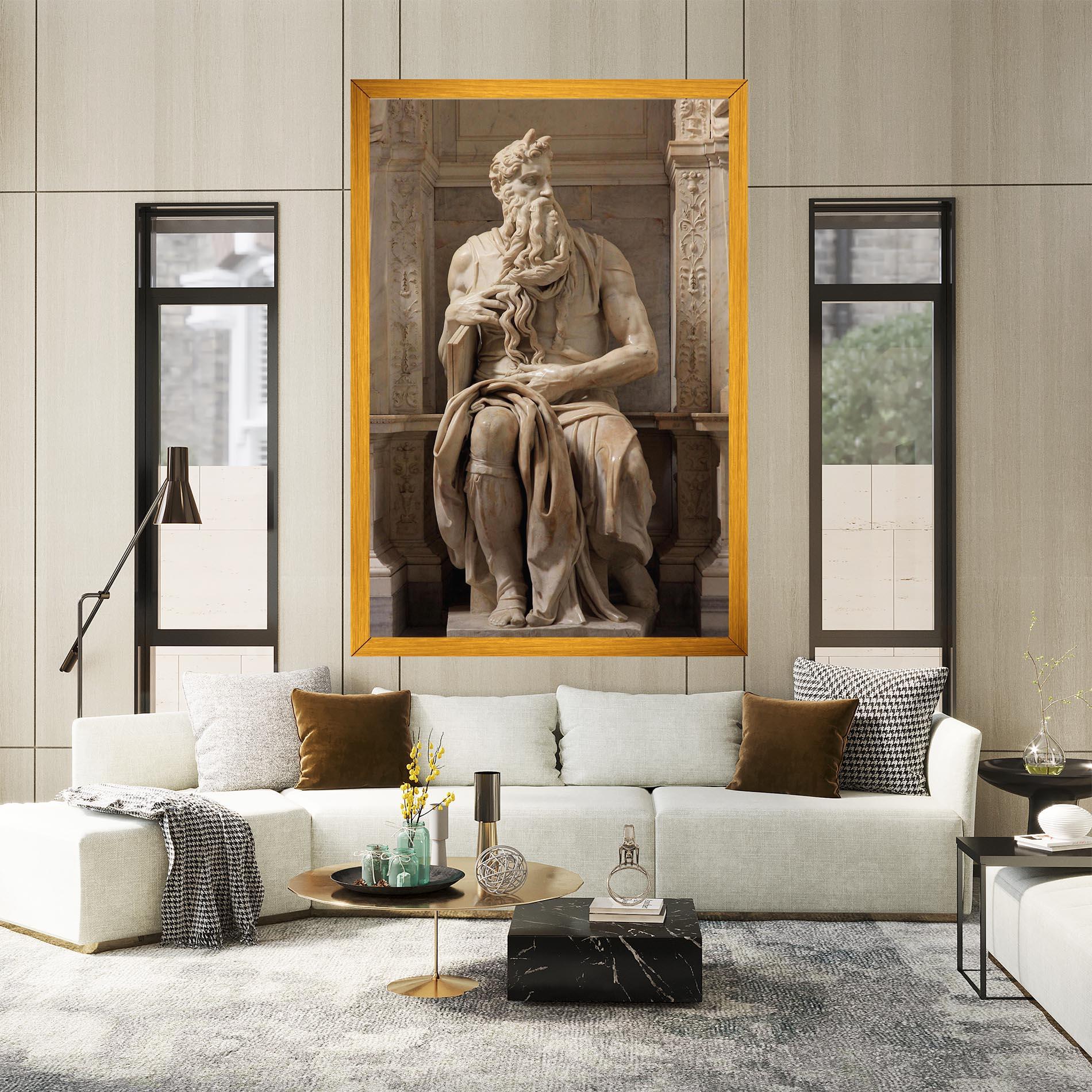 Tablou Canvas Statue Moses mockup 2