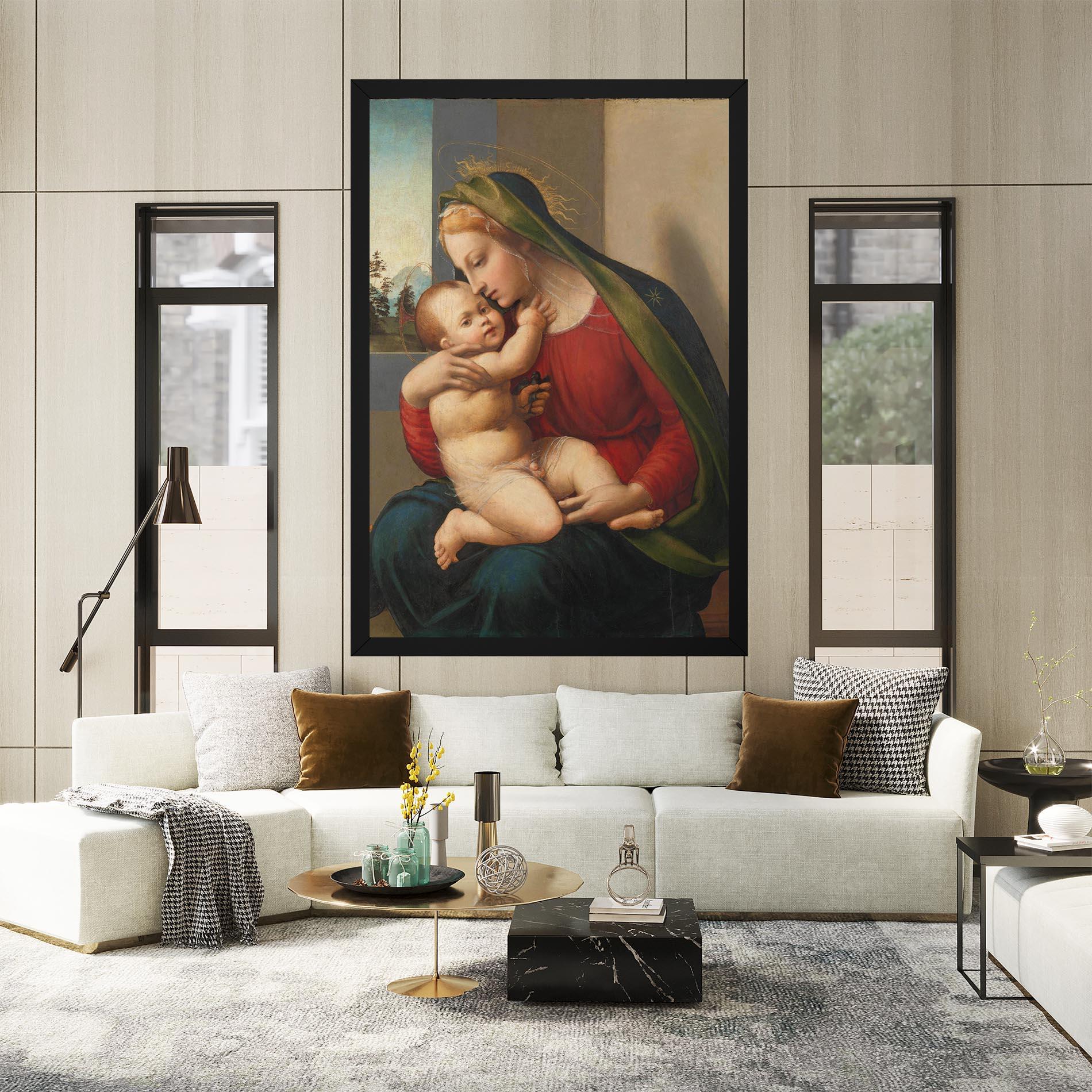 Tablou Canvas Madonna And Child mockup 2