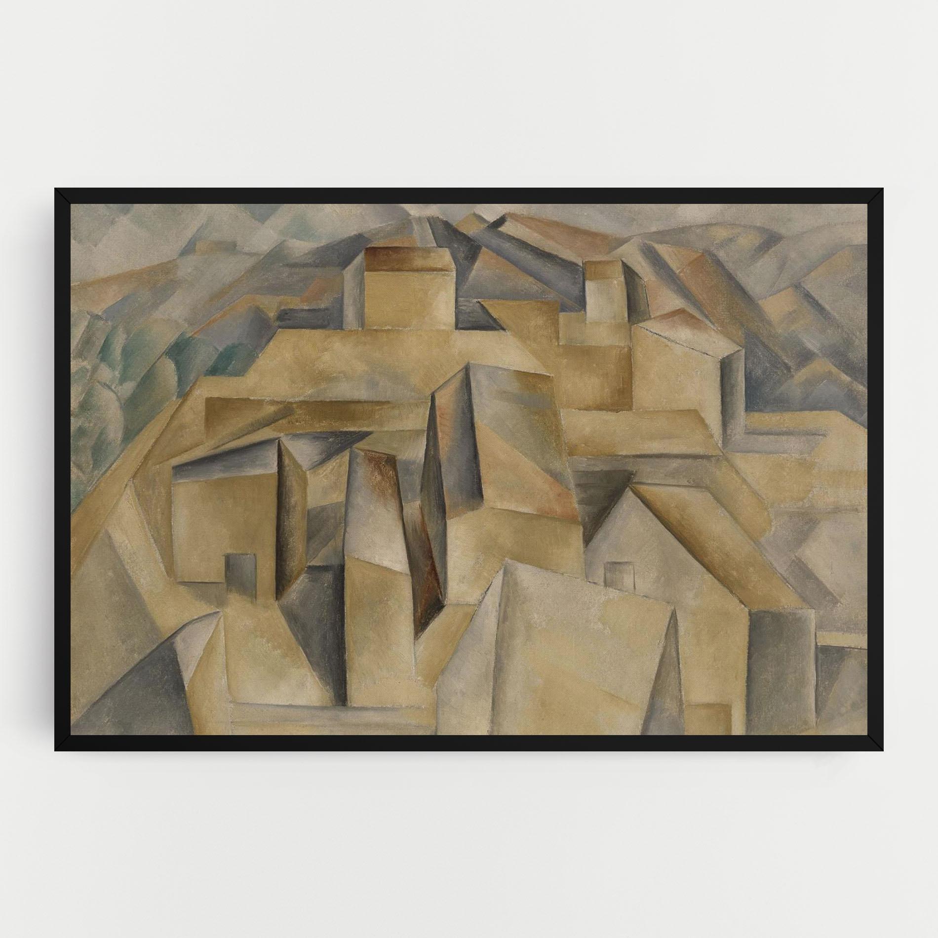 Tablou Canvas Houses On The Hill mockup 0