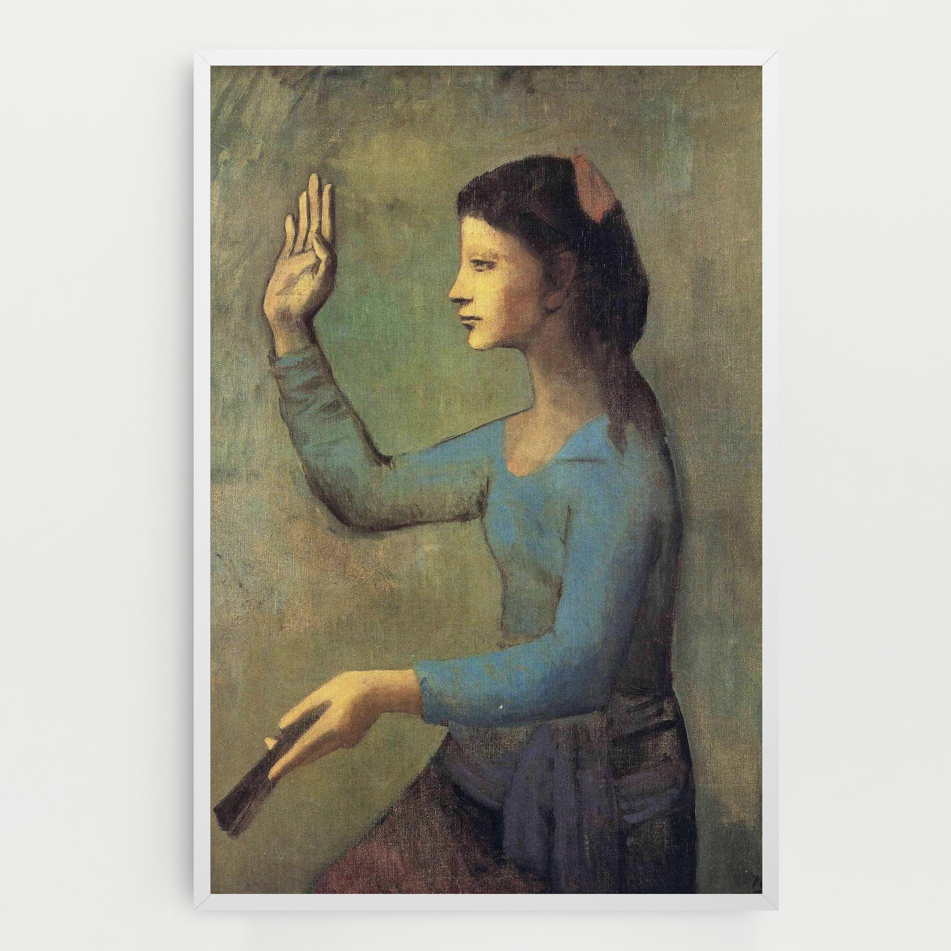 Tablou Canvas Lady With A Fan mockup 0