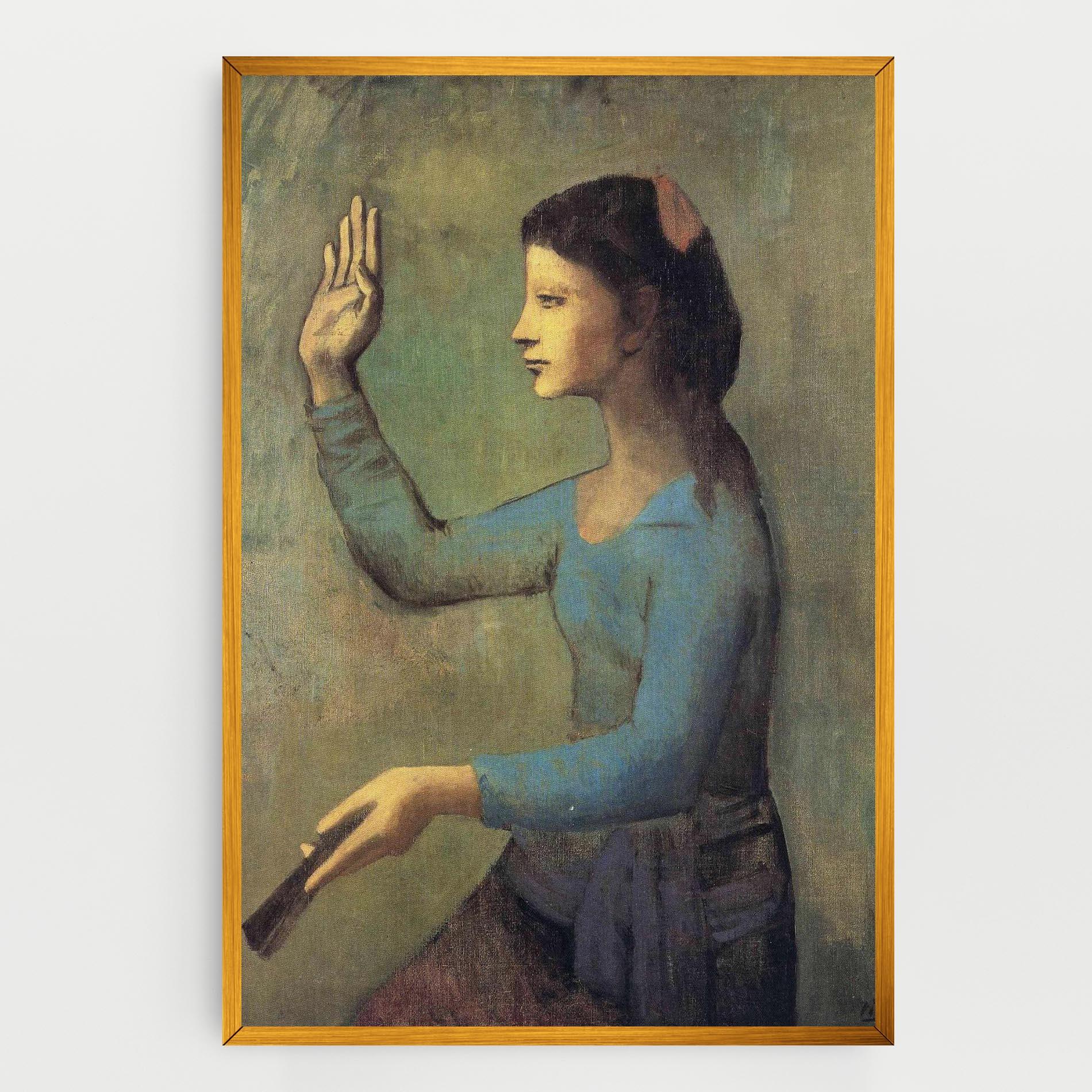 Tablou Canvas Lady With A Fan mockup 0