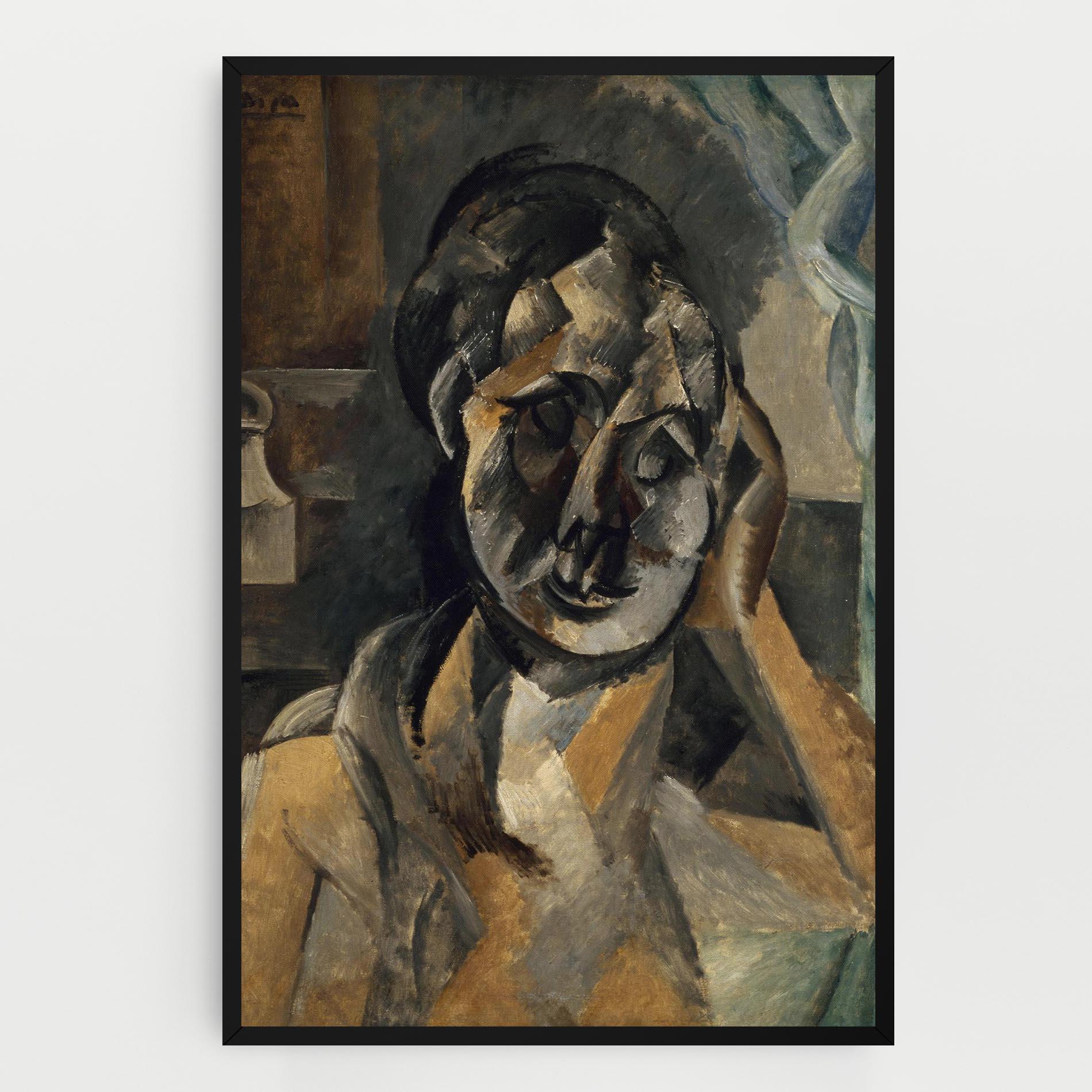 Tablou Canvas Woman With Mustard mockup 0